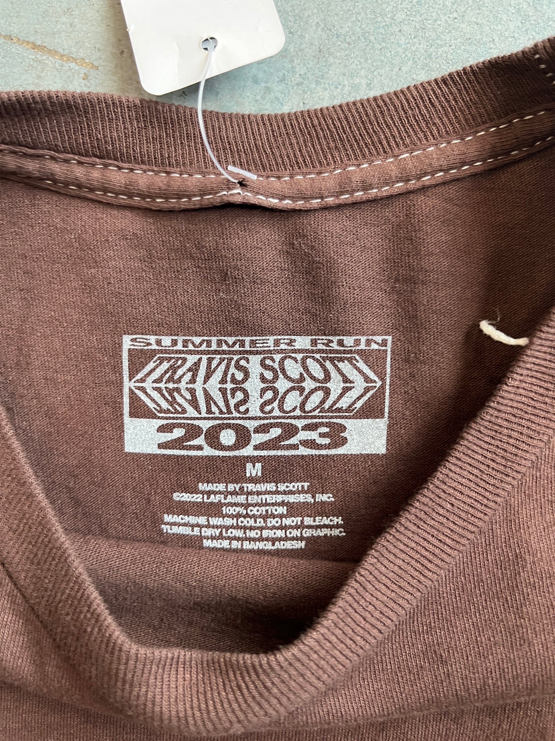 Travis Lollapalooza long Sleeve Brown M OTF
