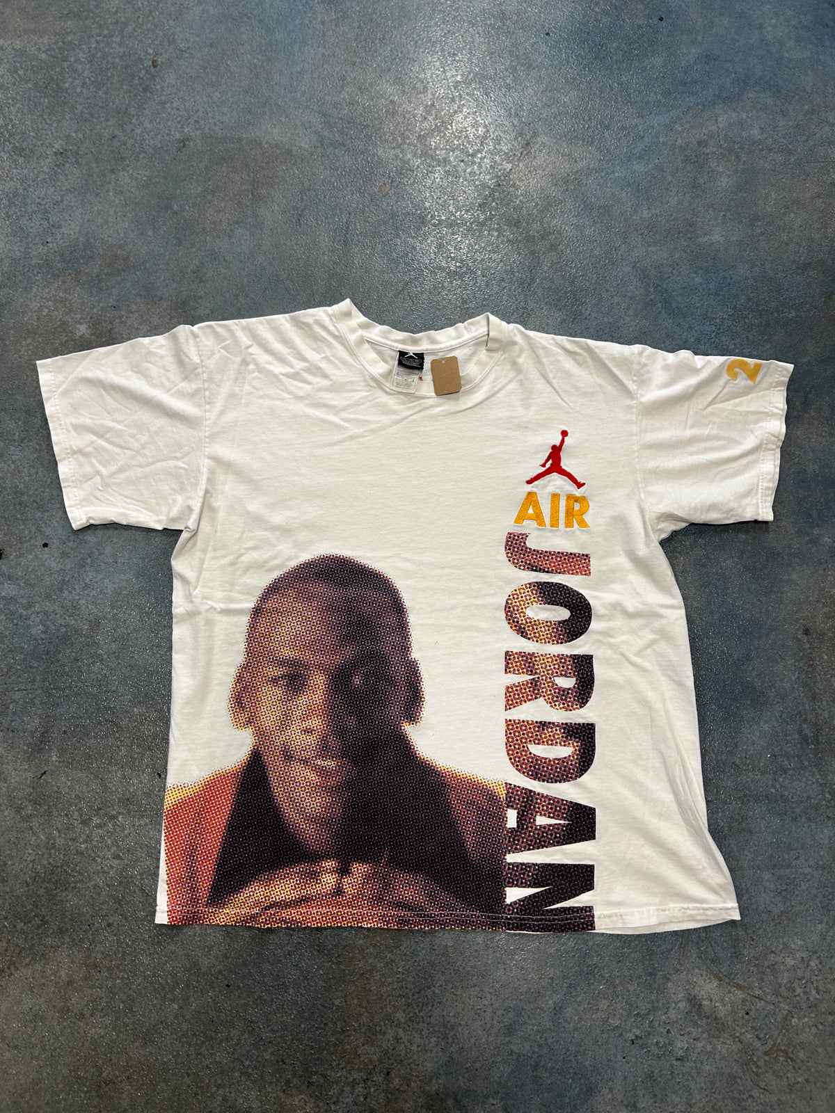 Dots Micheal Jordan White Tee B38 (YC)