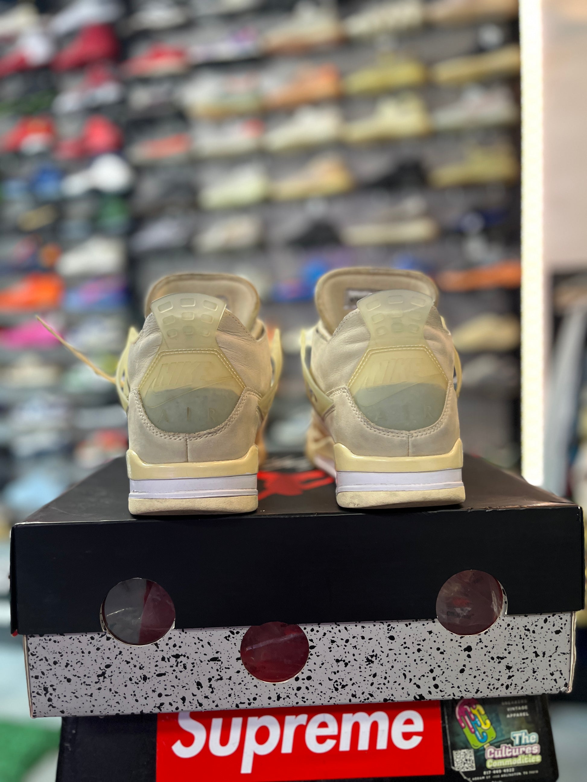Jordan 4 Retro Off-White Sail (Women's) (YAC)