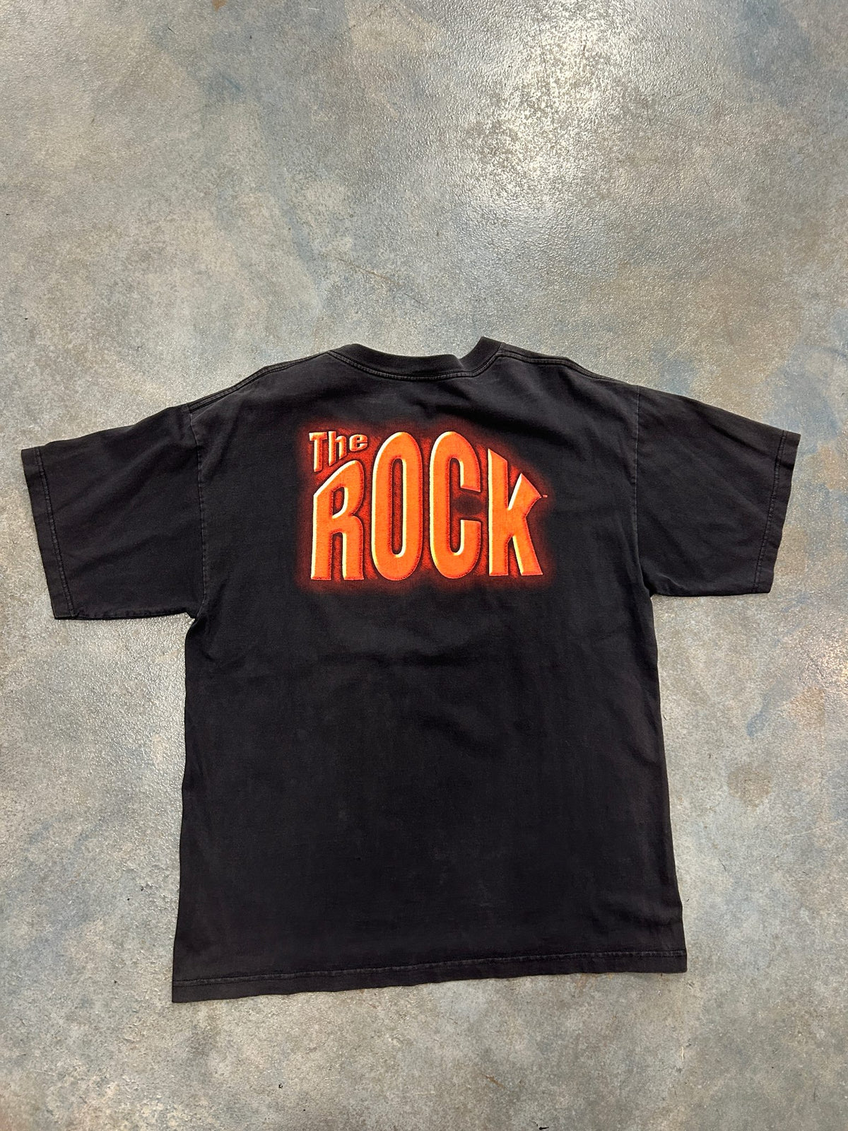 Vintage 1998 The Rock "SHUT YOUR MOUTH CANDY ASS" Black Tee