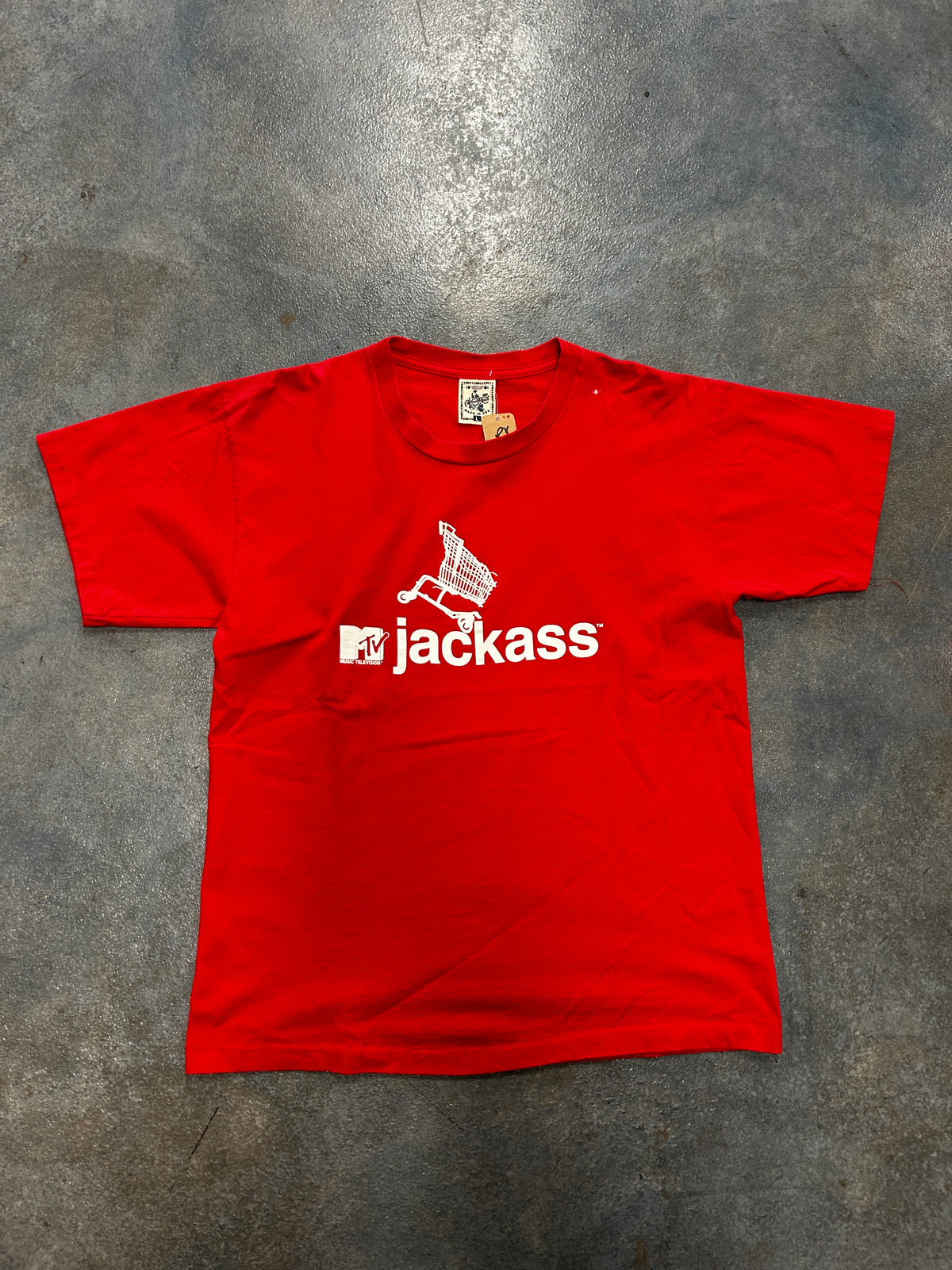 Vintage Jackass MTV Red Tee OTF (RY)