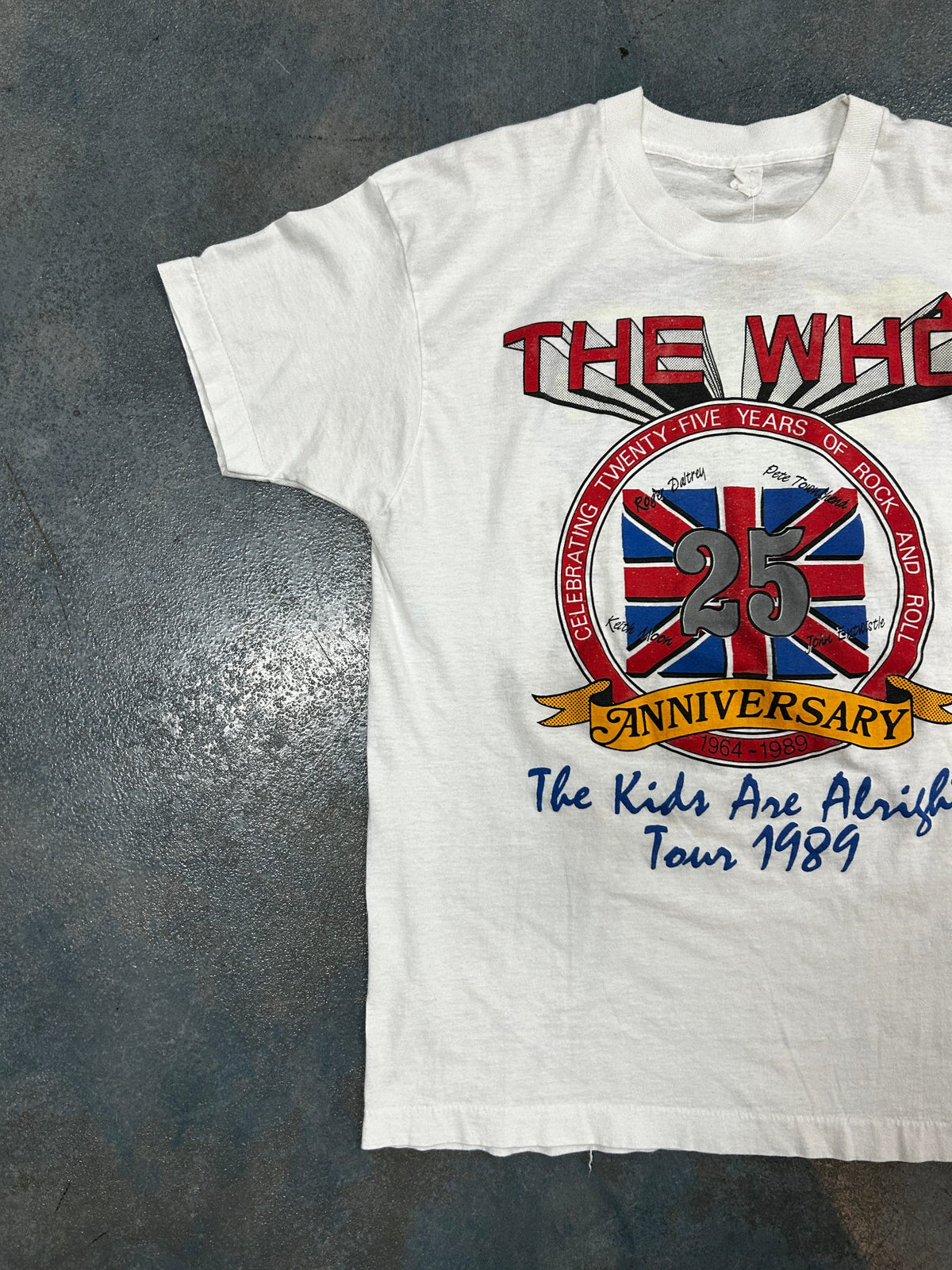 Vintage The Who "The Kids Are Alright Tour" White Tee