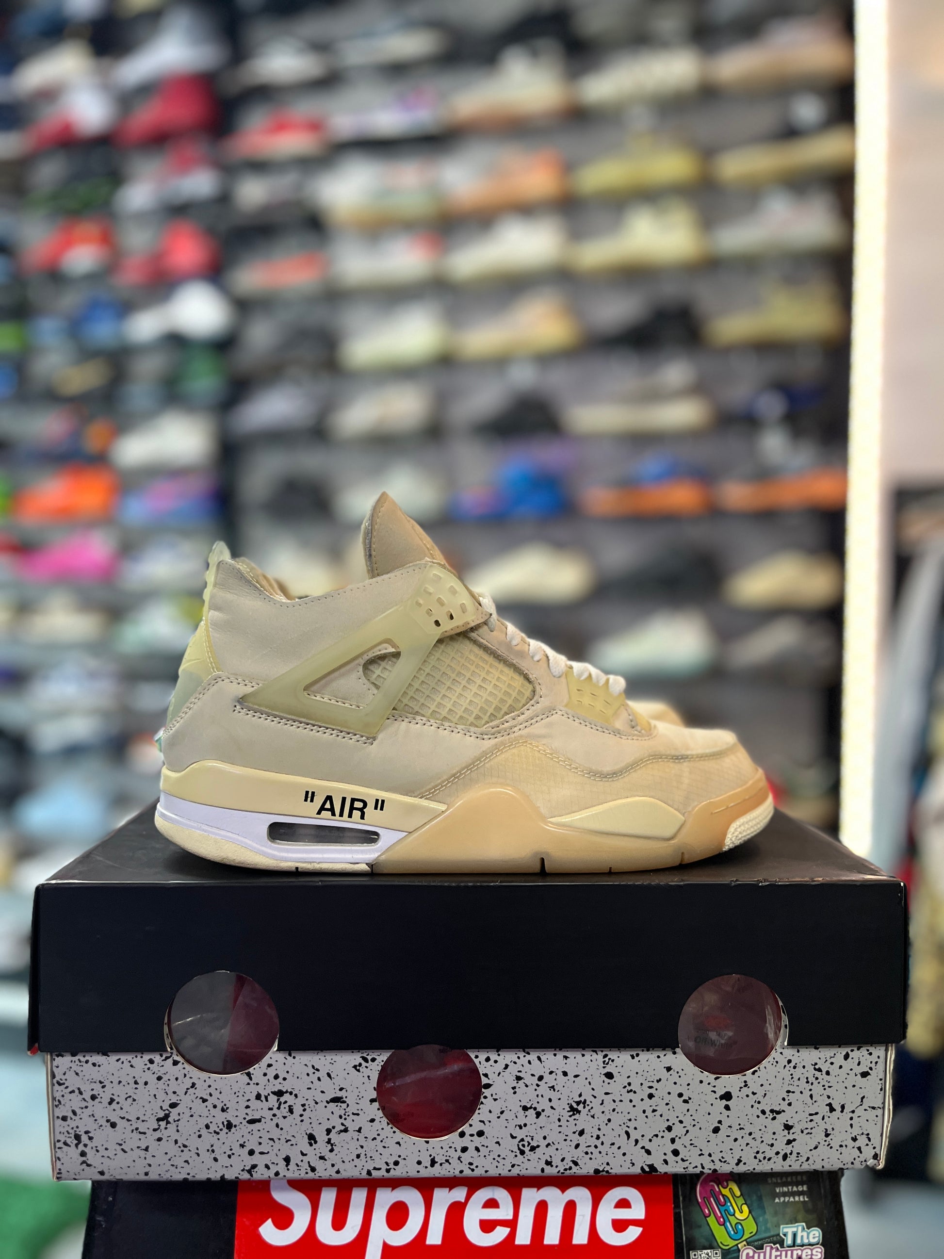 Jordan 4 Retro Off-White Sail (Women's) (YAC)