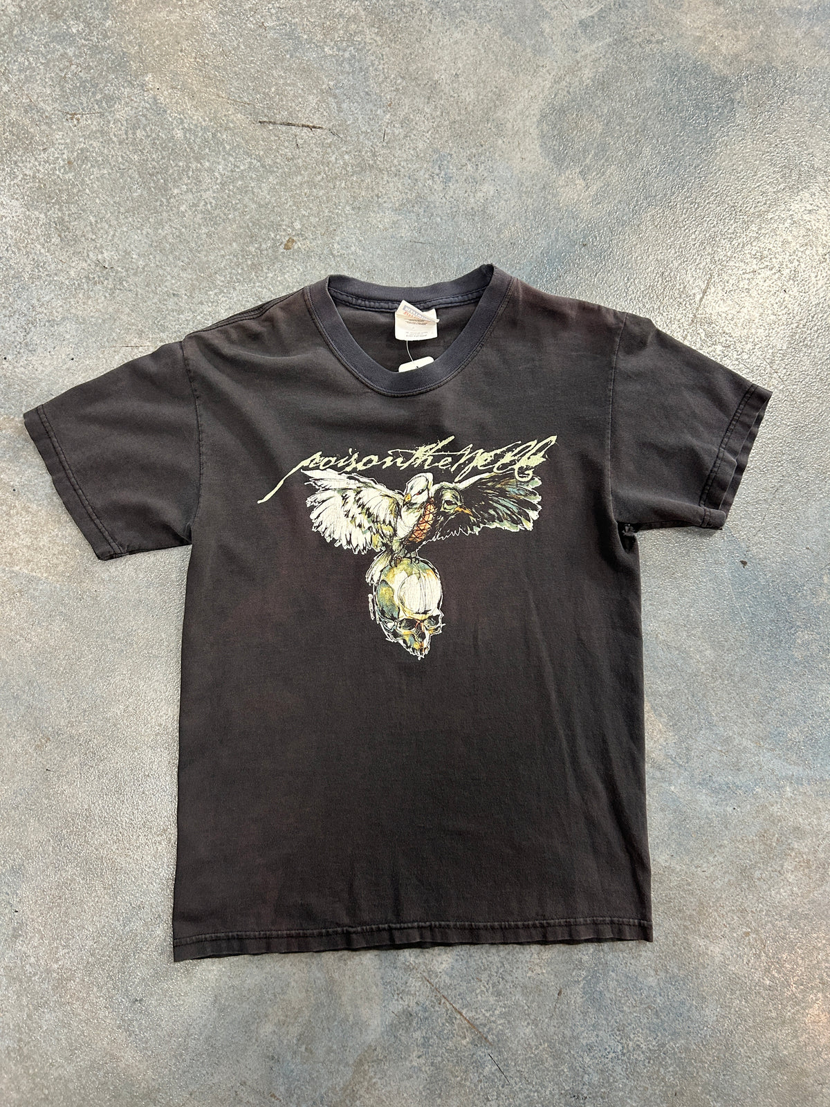 Vintage Y2K New Old Stick Poison The Well Black Tee