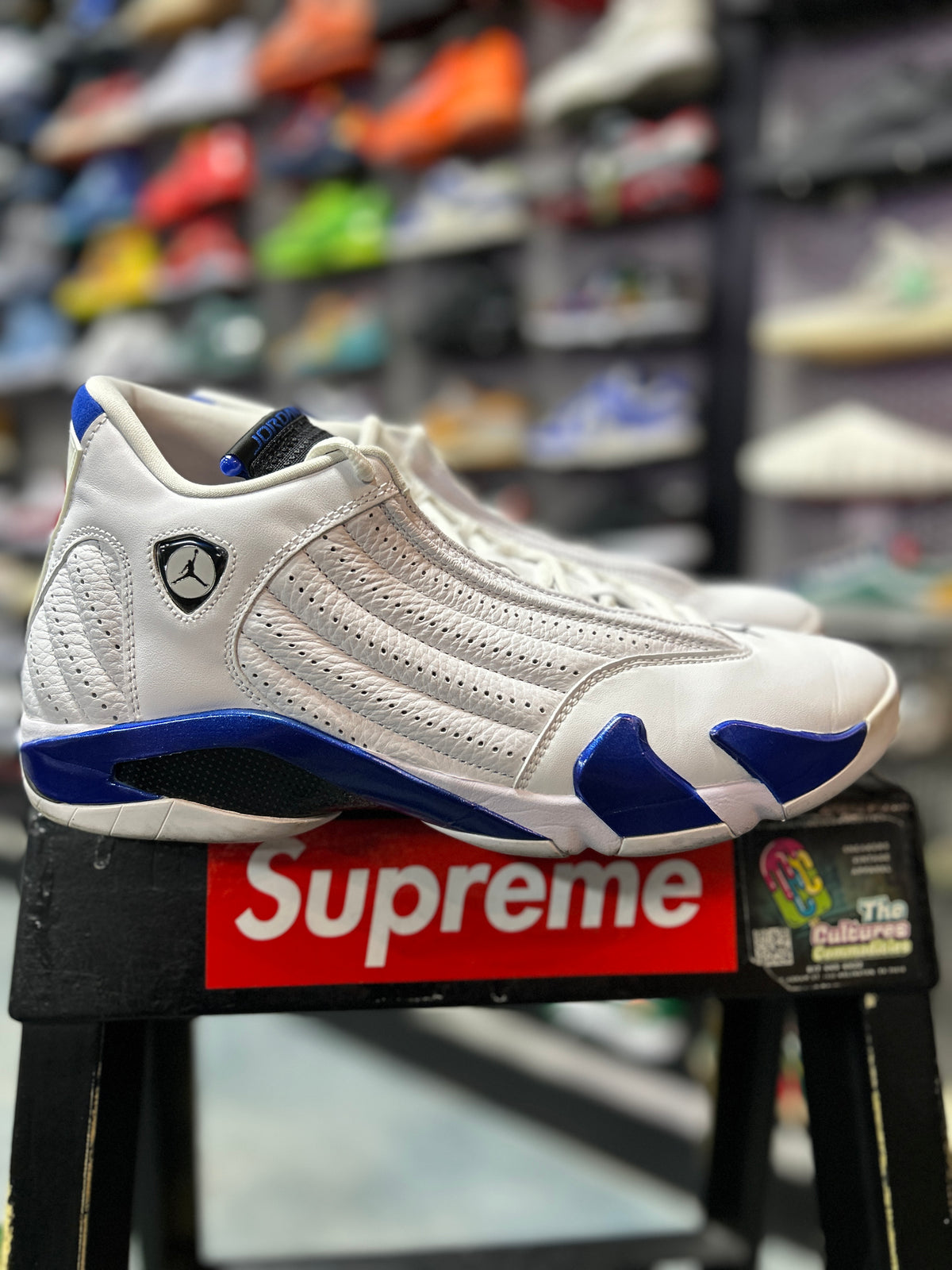 Jordan 14 Retro White Hyper Royal