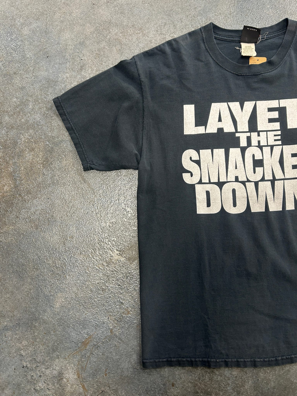 Vintage WWE 2000 "LAYETH THE SMACKETH DOWN!" "ON YOUR CANDYASS" Black Tee