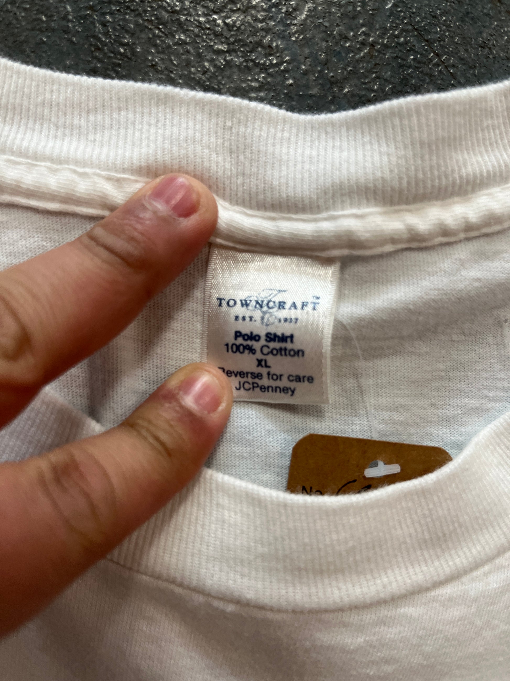 Vintage Jim Ciggarete On front pocket white T-Shirt OTF