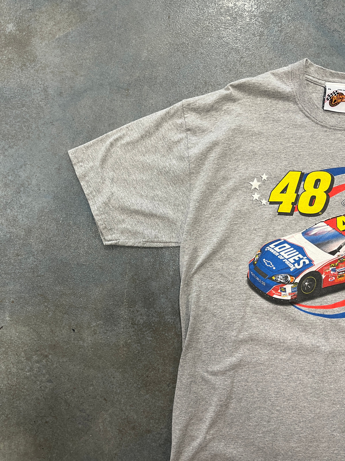 Vintage Jimmie Johnson #48 Gray Tee