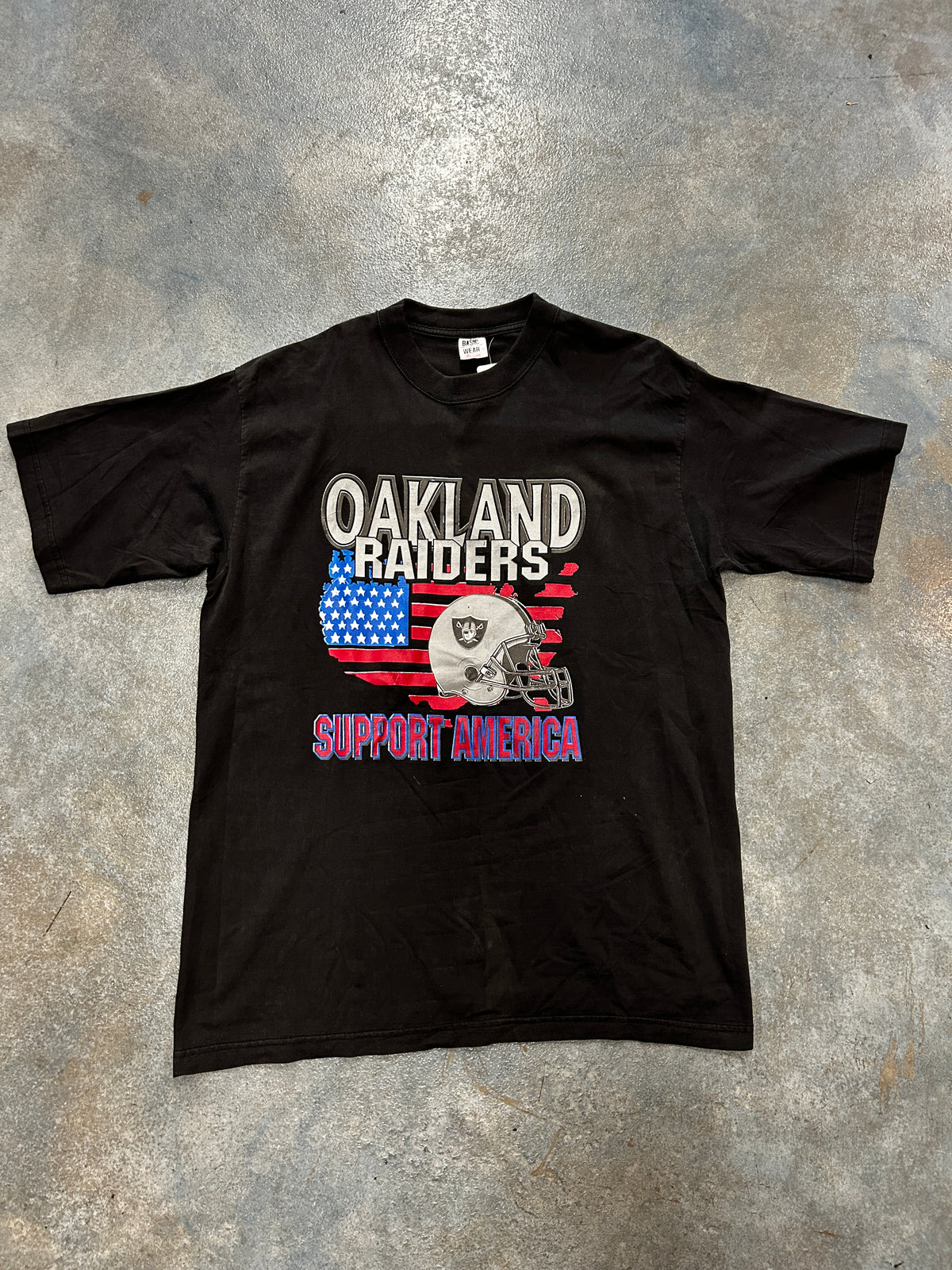 OakLand Raiders Support America Tee Black OTF