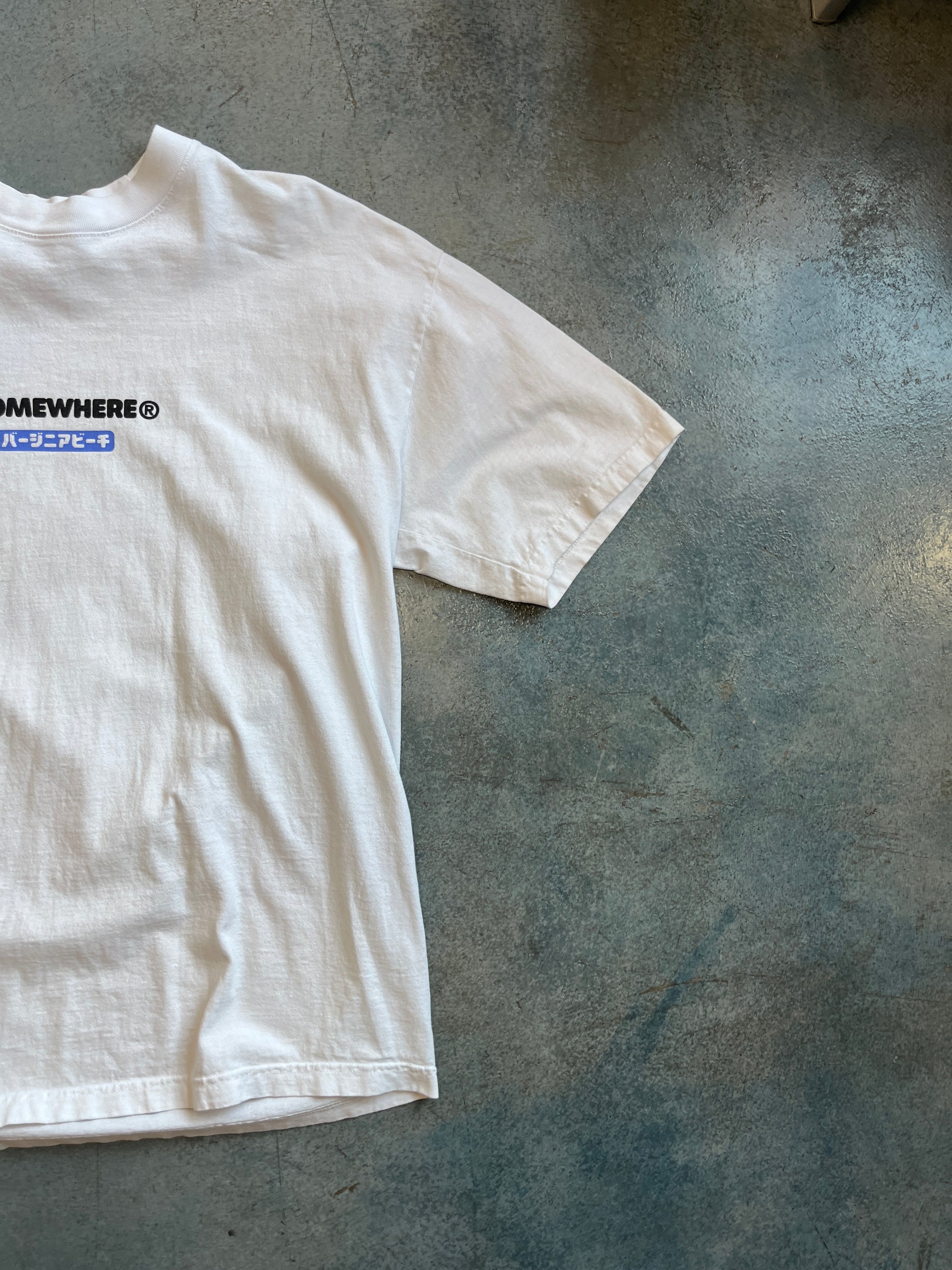 Somewhere White Tee OTF