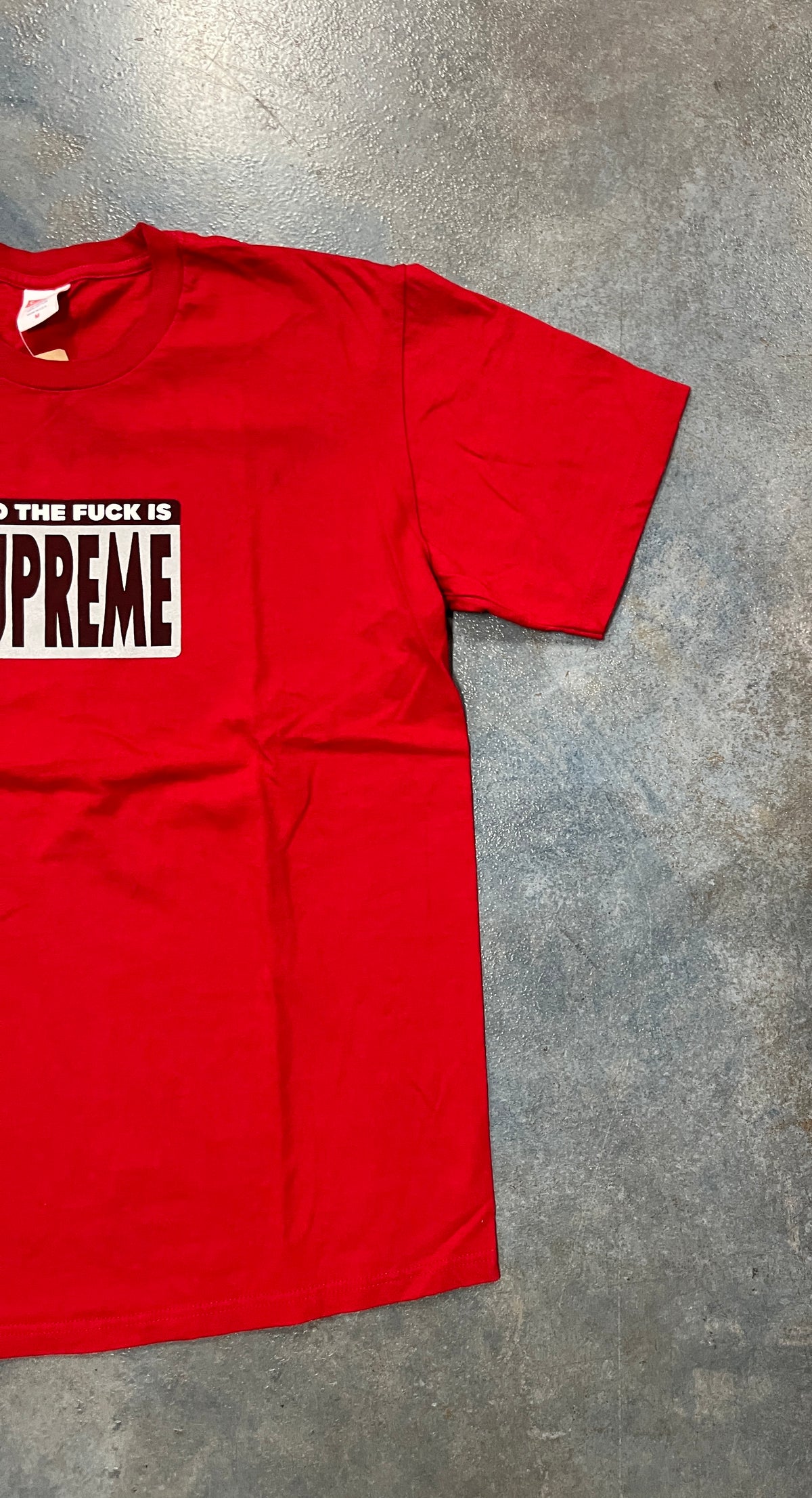 Who the Fuck Is SUPREME Red Tee