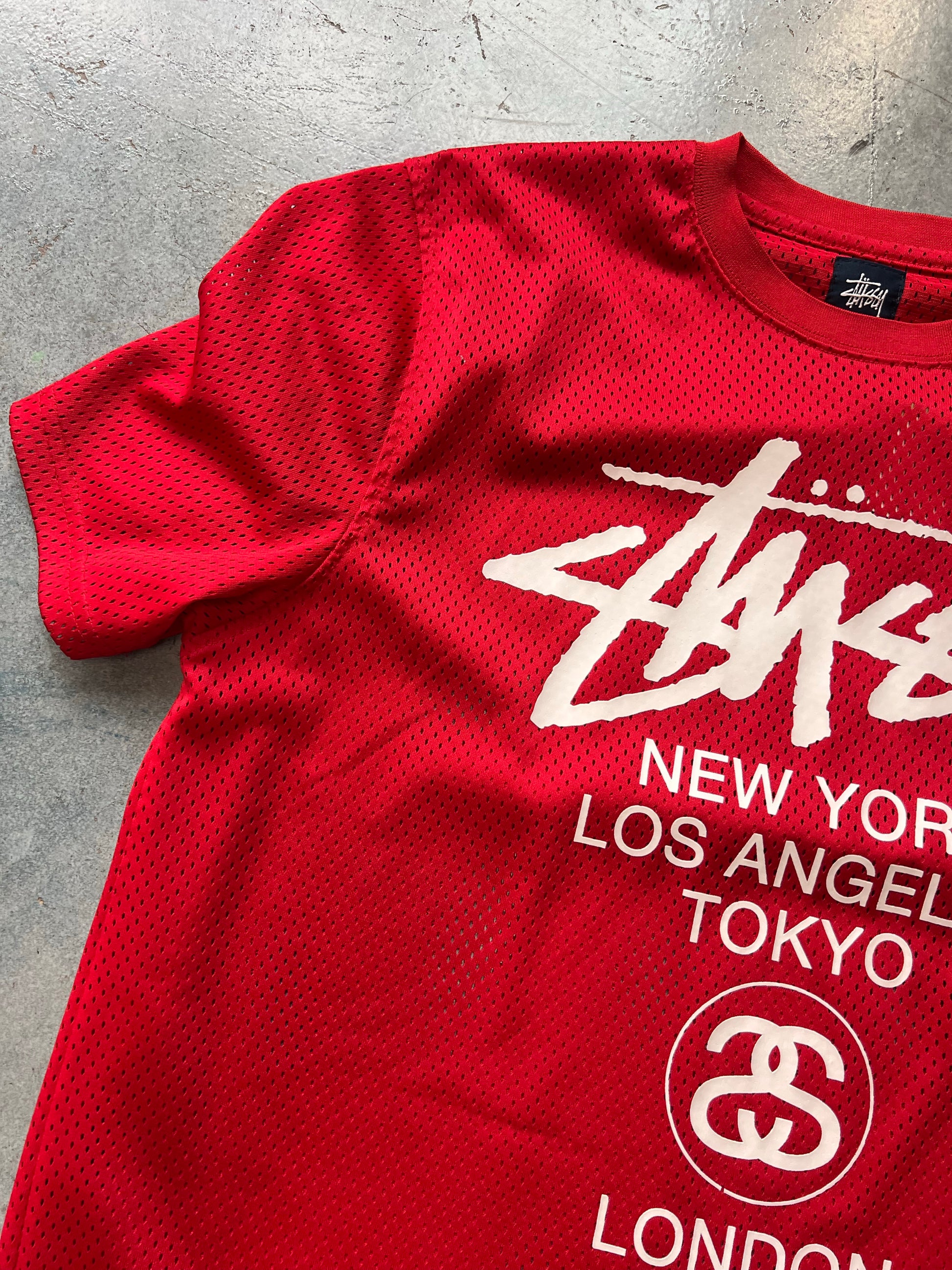 Stussy Mesh Red Tee (A)