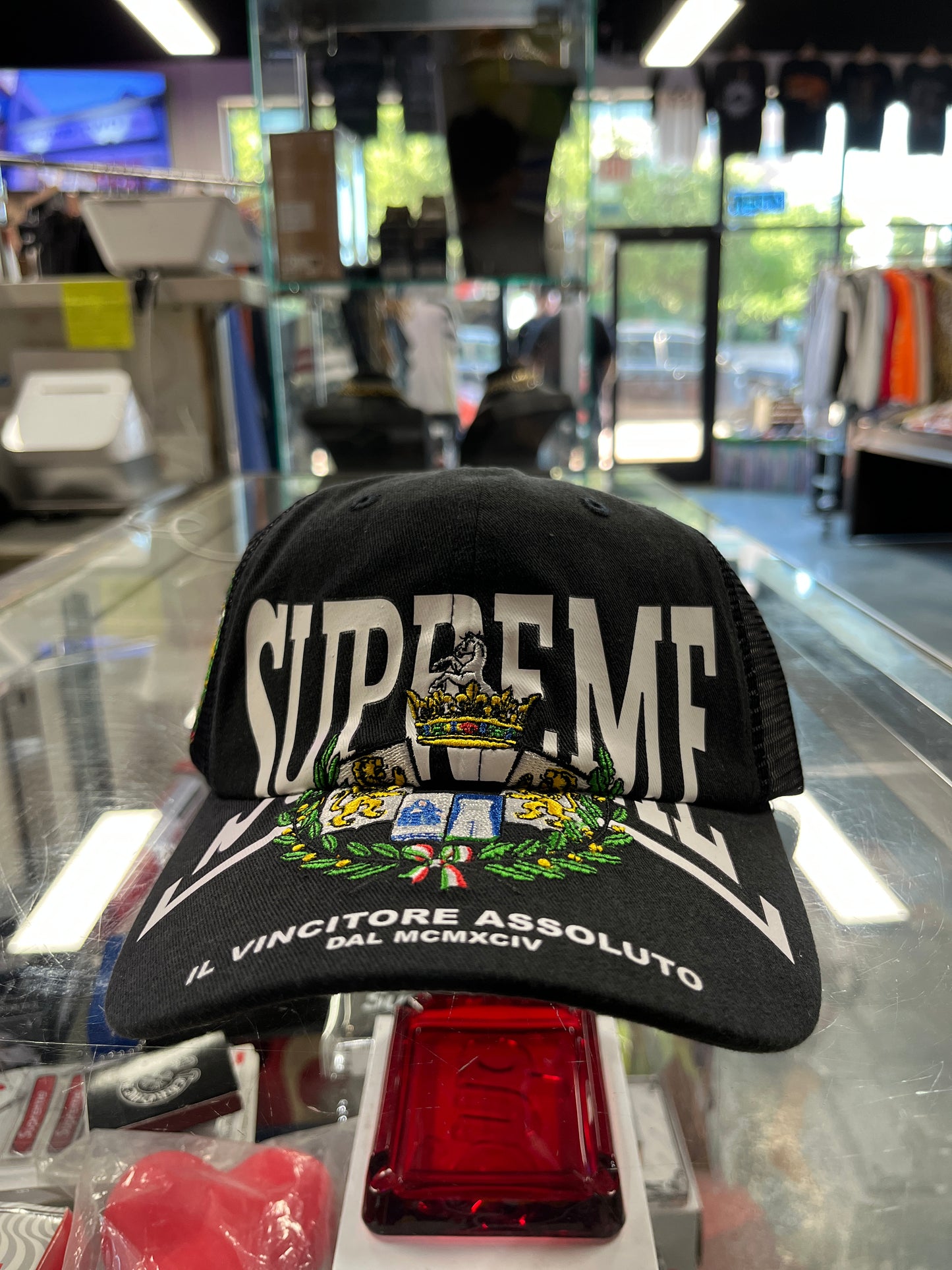 Supreme Crest Mesh Back 6-Panel Hat OTF