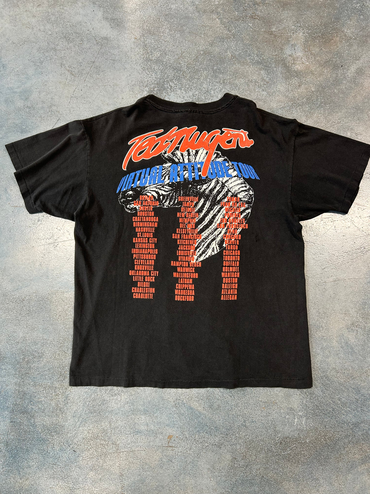 Vintage Ted Nugent ROCK Band Black Tee