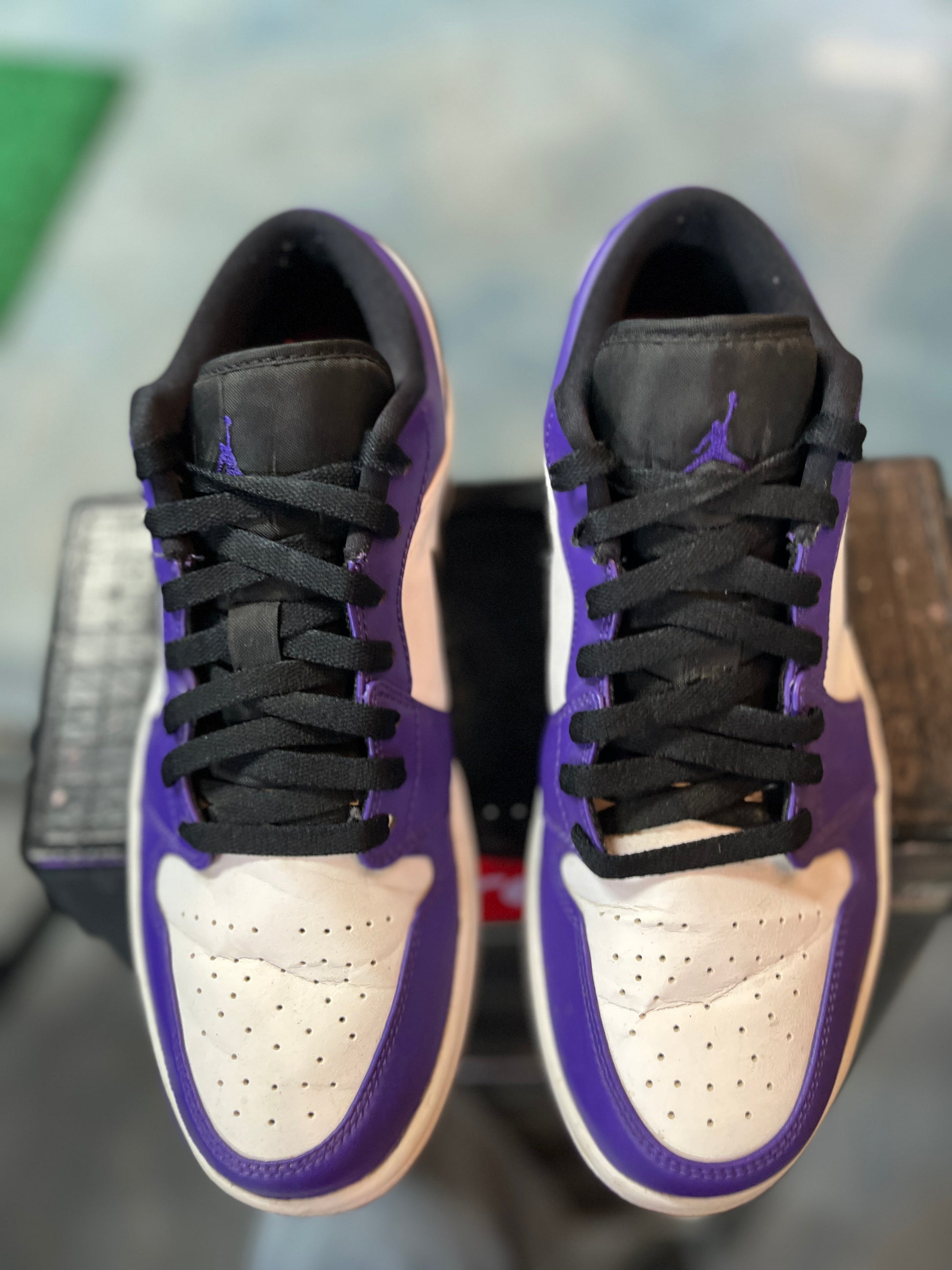 Jordan 1 Low Court Purple White (YC)