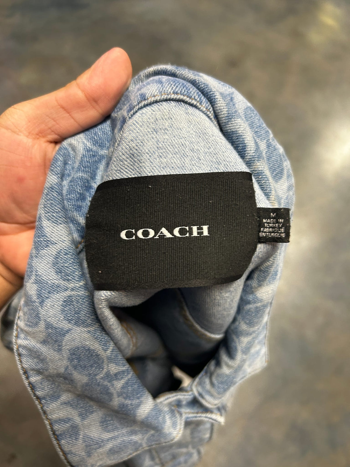 Coach Signature Denim Jacket Women’s Medium Wash