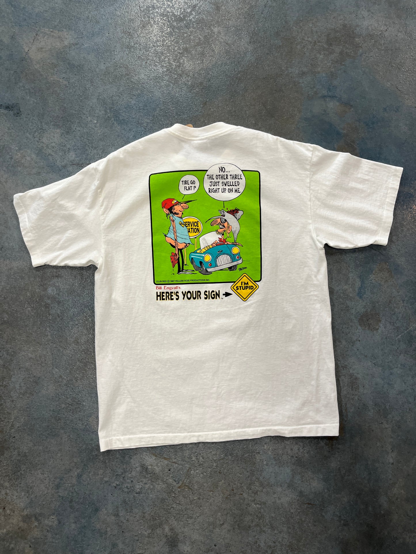 Vintage Sof Tee "Heres Your Sign" Graphic T-Shirt OTF