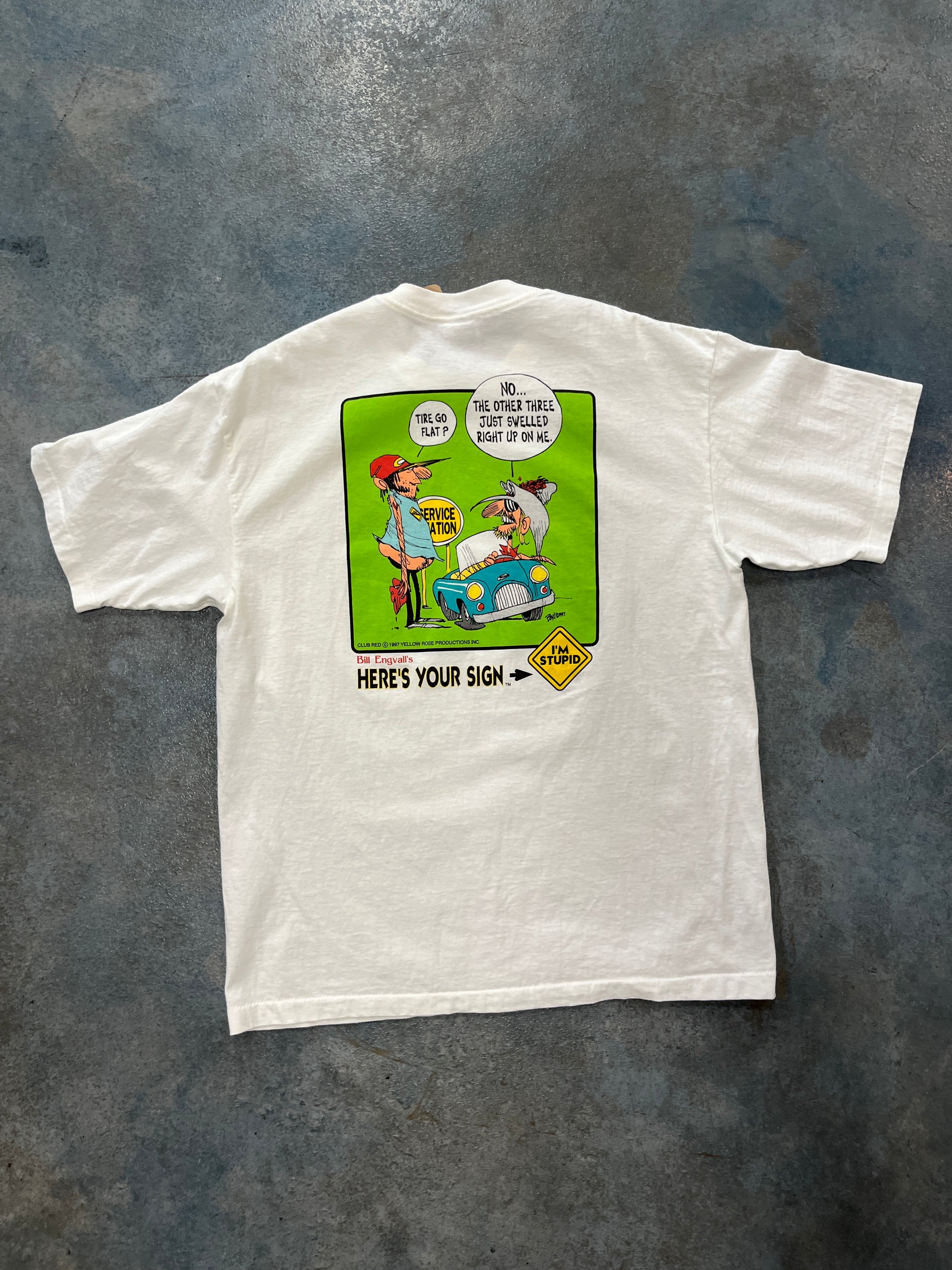 Vintage Sof Tee "Heres Your Sign" Graphic T-Shirt OTF