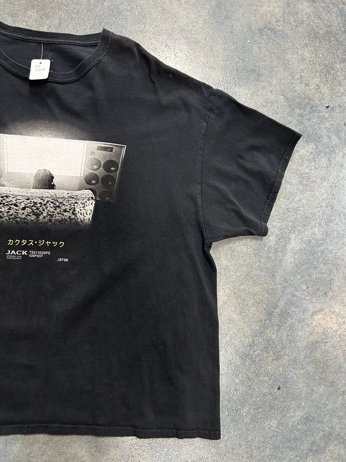 Travis Scott cactus jack x Playstation Black Tee