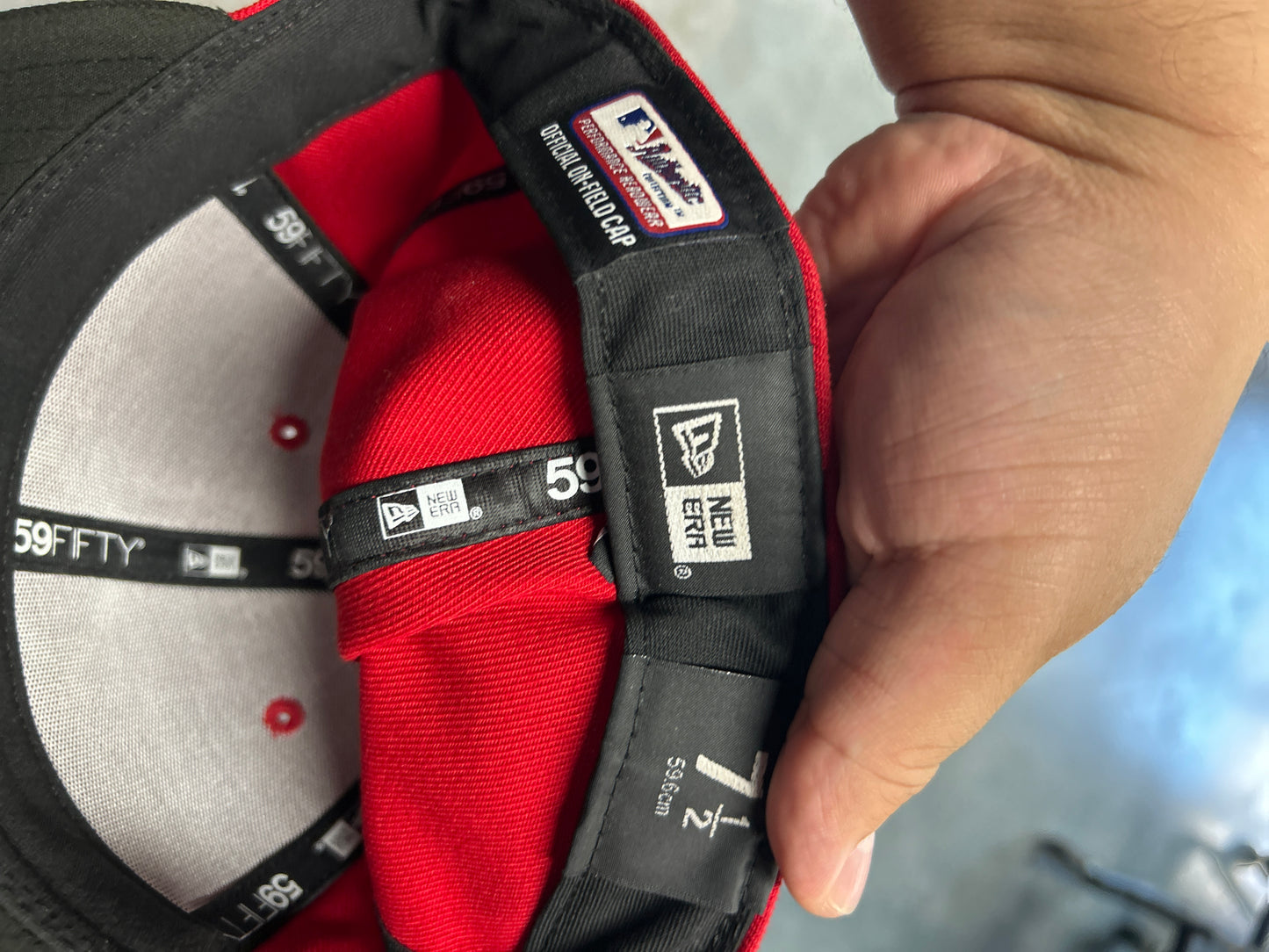New Era Cincinnati Red Fitted Hat 7 1/2 (T)