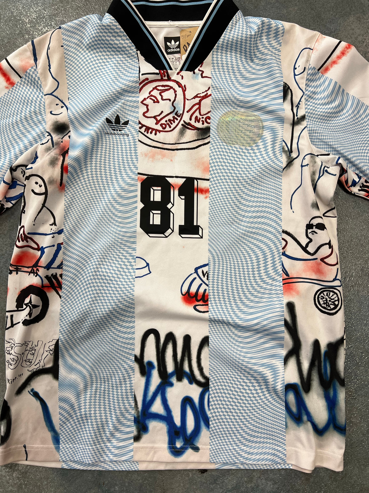Adidas Mark Gonzales Skateboarding Soccer Jersey Shirt Size Large