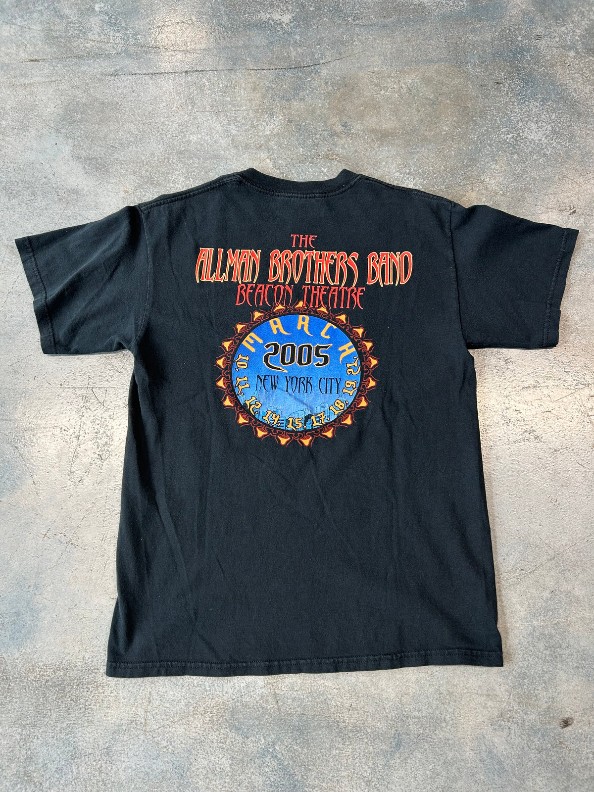 Vintage Allman Brothers Band Live at the beacon Theater Black Tee