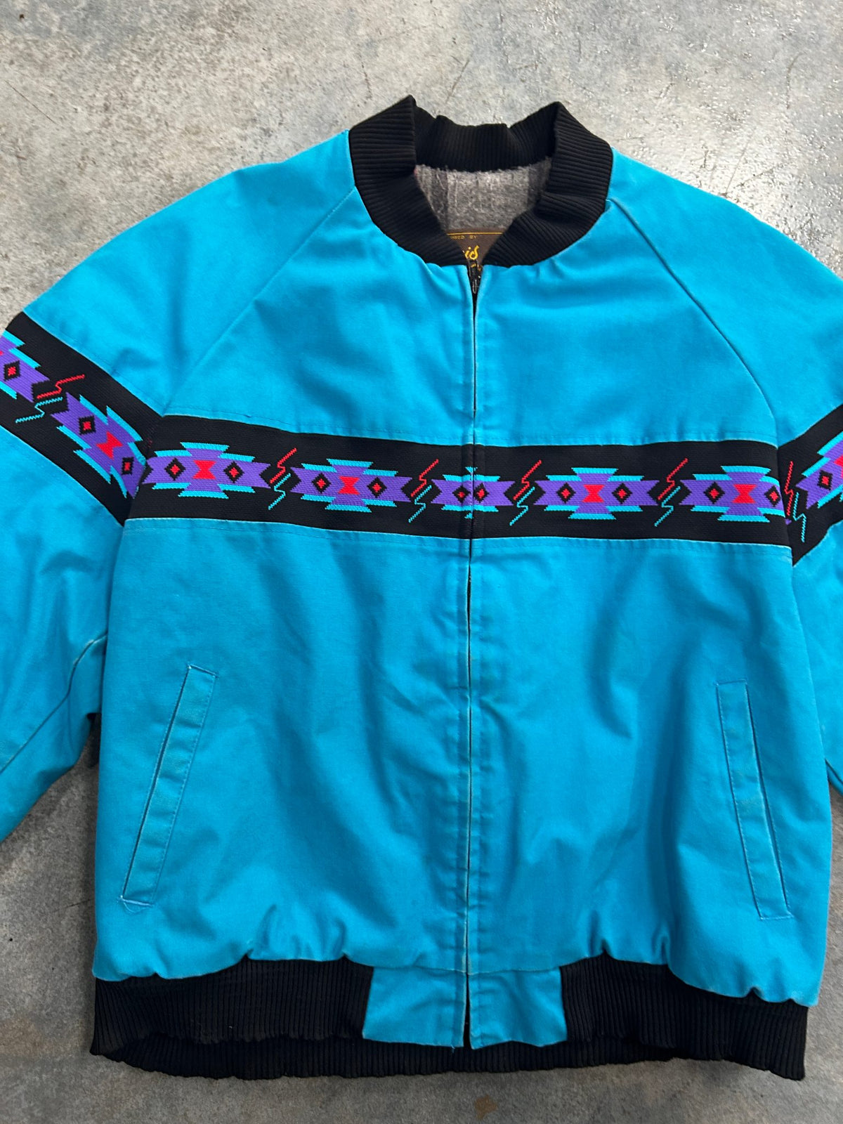 Vintage Aztec David James Blue Jacket