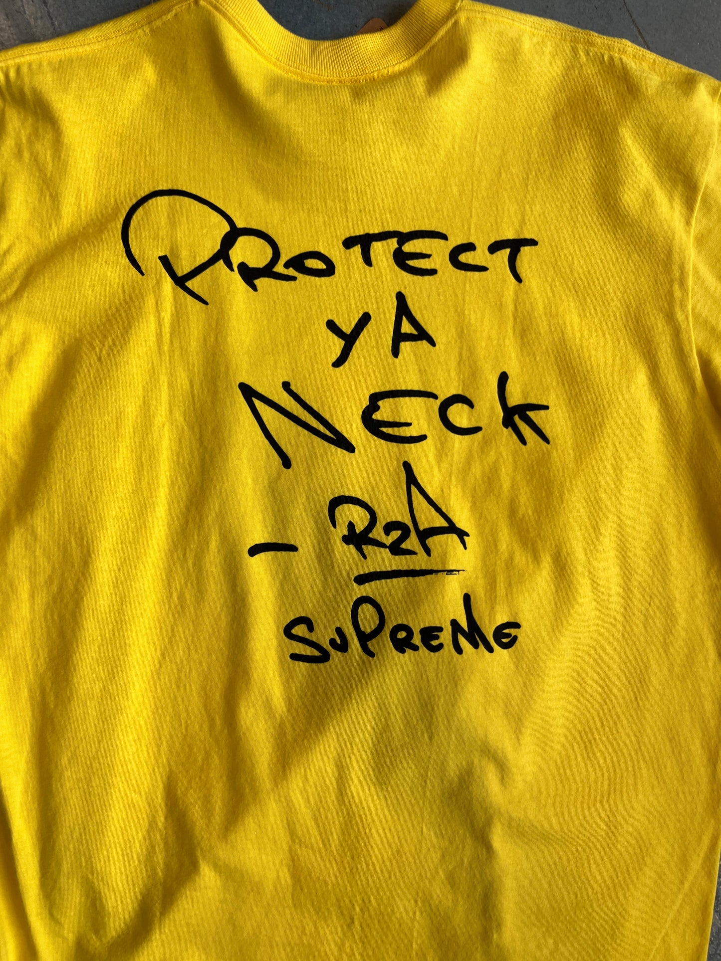Supreme Wu-Tang Clan RZA Tee Yellow MB16 / L OTF (AS)