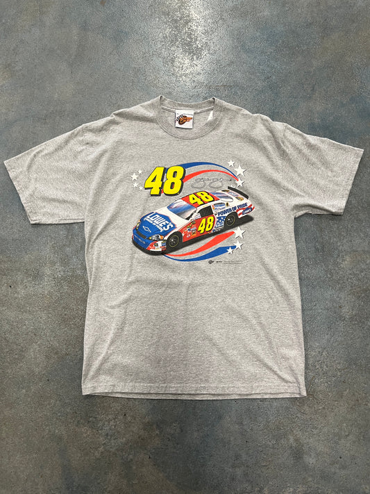 Vintage Jimmie Johnson #48 Gray Tee