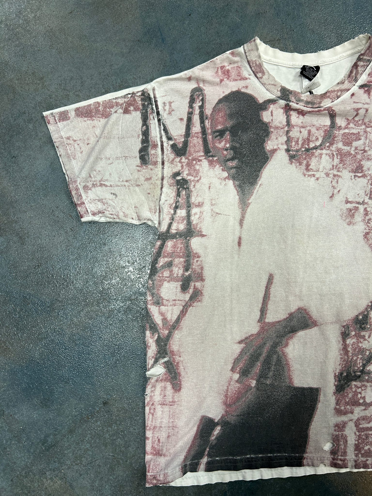 Vintage Micheal Jordan Big Print White Tee