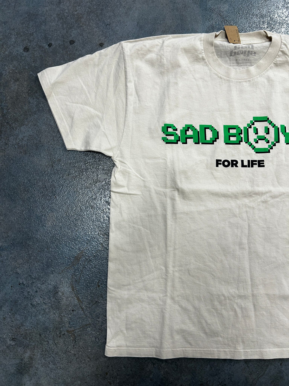Yung Lean "Sad Boys For Life" Pixel Graphic Cream Tee