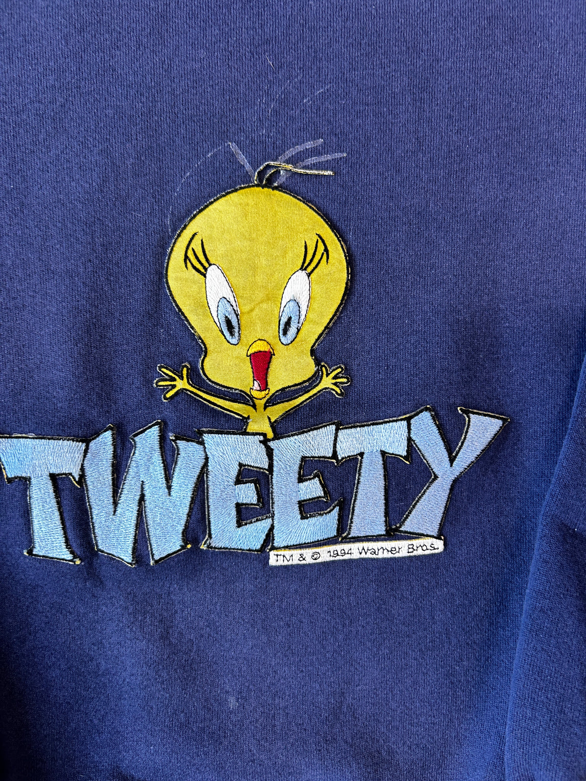 Vintage Looney Tunes "TWEETY" Navy Crewneck