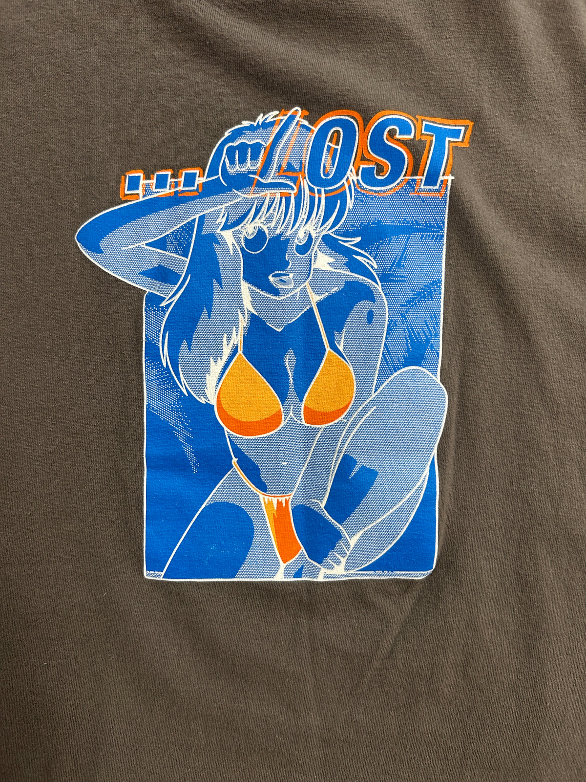 LOST Anime Girl Gray T-Shirt