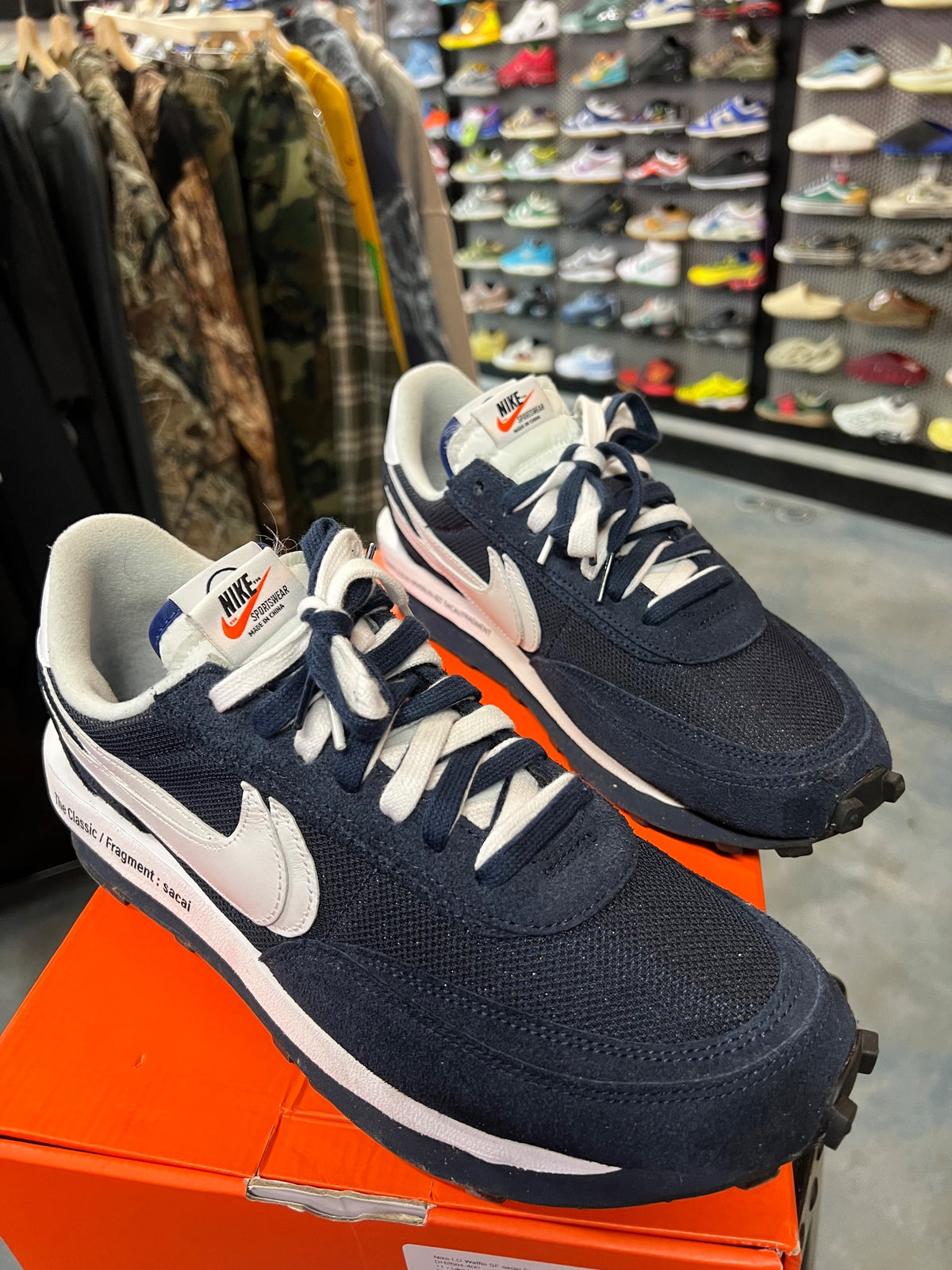 Nike LD Waffle SF sacai Fragment Blue Void