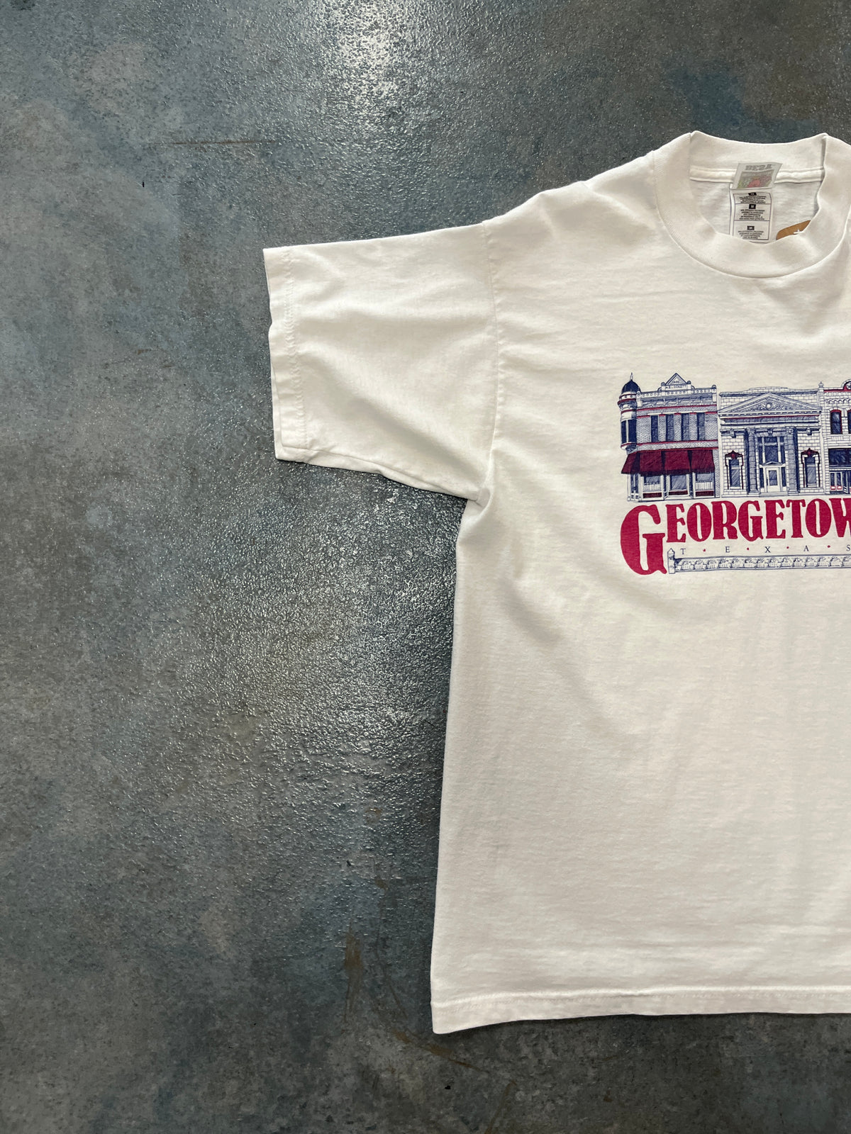 Vintage Georgetown Texas White Tee House Graphic T-Shirt