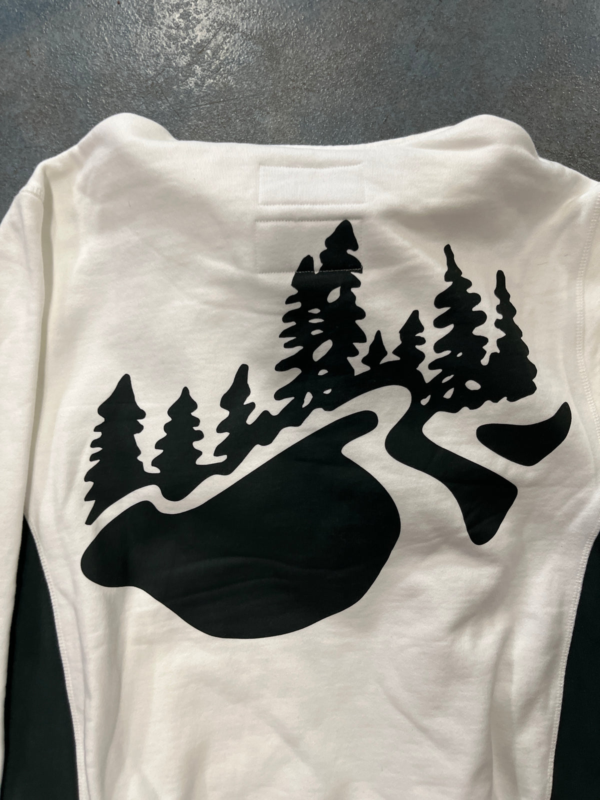 Outdoor Supply White Green Heavy Hoodie