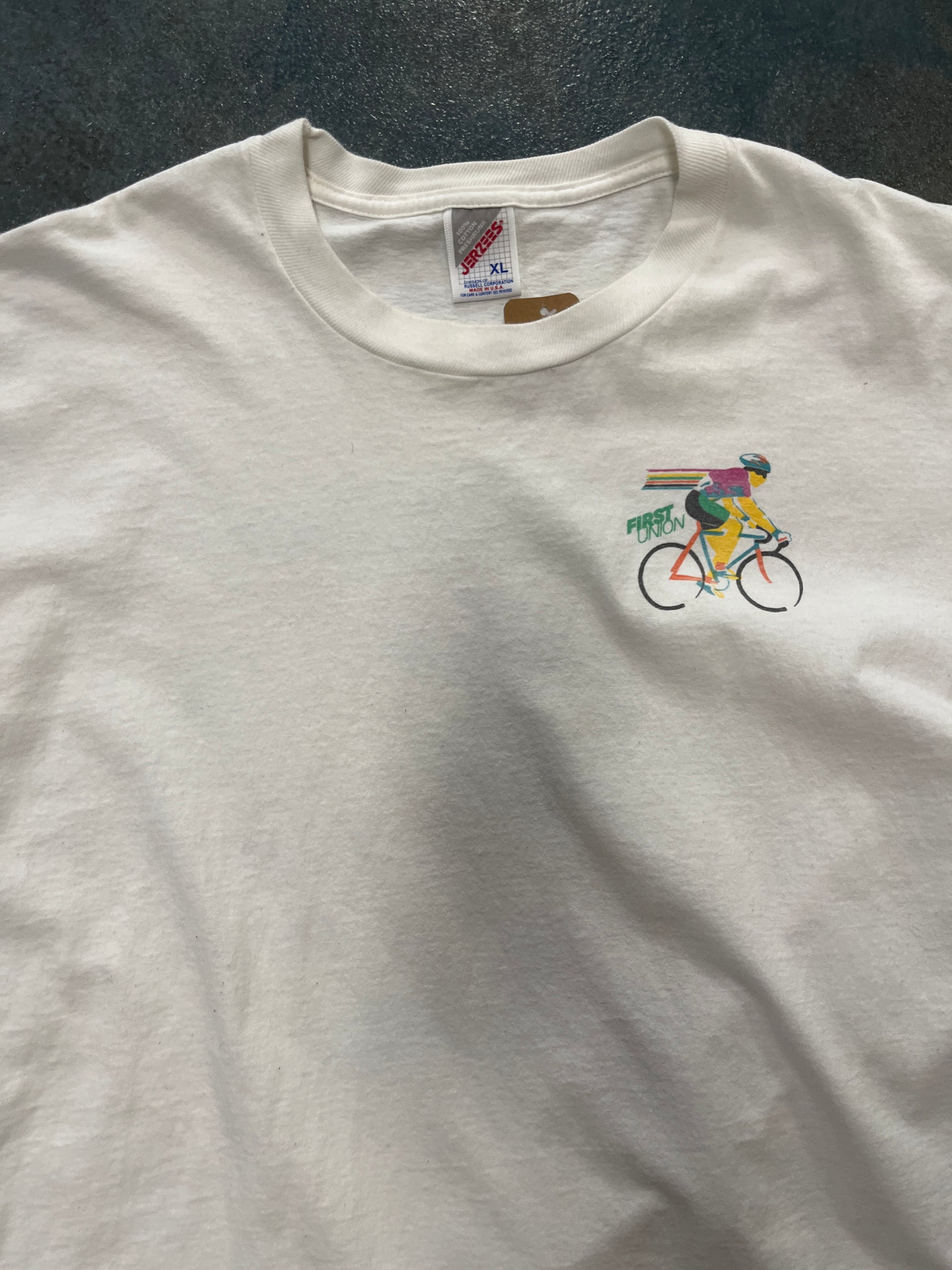 Vintage Tour DuPont 95 Americas Premier Cycling Event White T-Shirt OTF