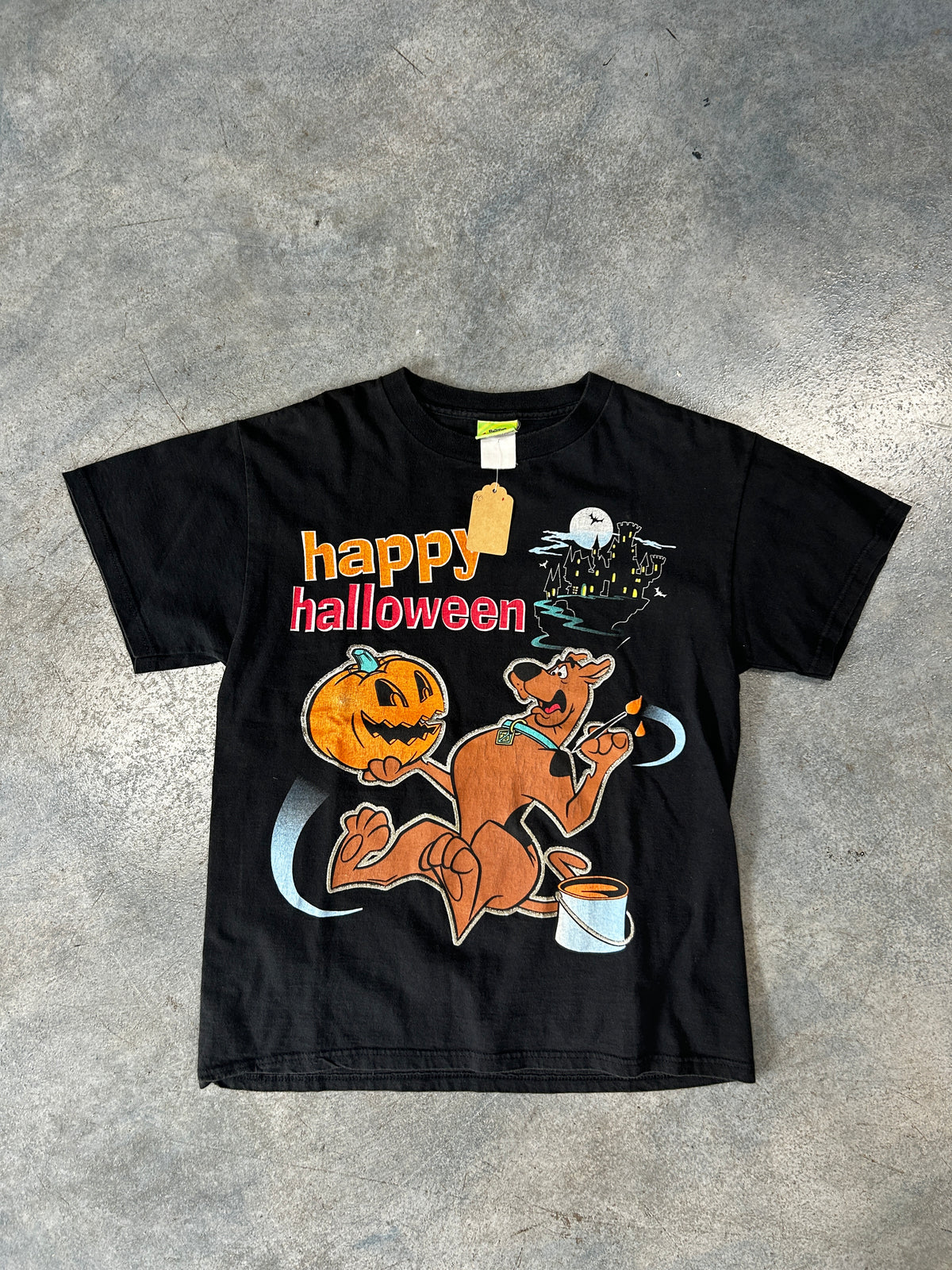 Vintage Scooby Doo Tee Happy Halloween Black Tee
