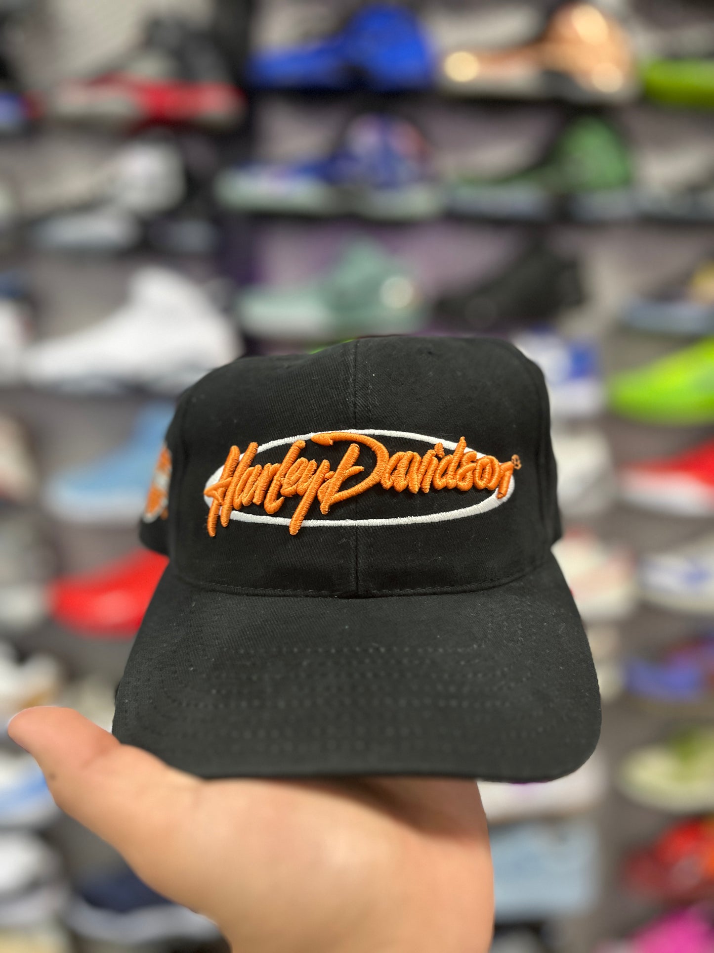 Vintage 90’s Harley Davidson Motorcycles Black Snapback Annco Hat