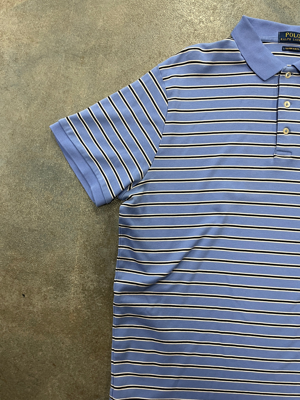 Polo Ralph Lauren Navy Blue Black Stripes B38 (RY)