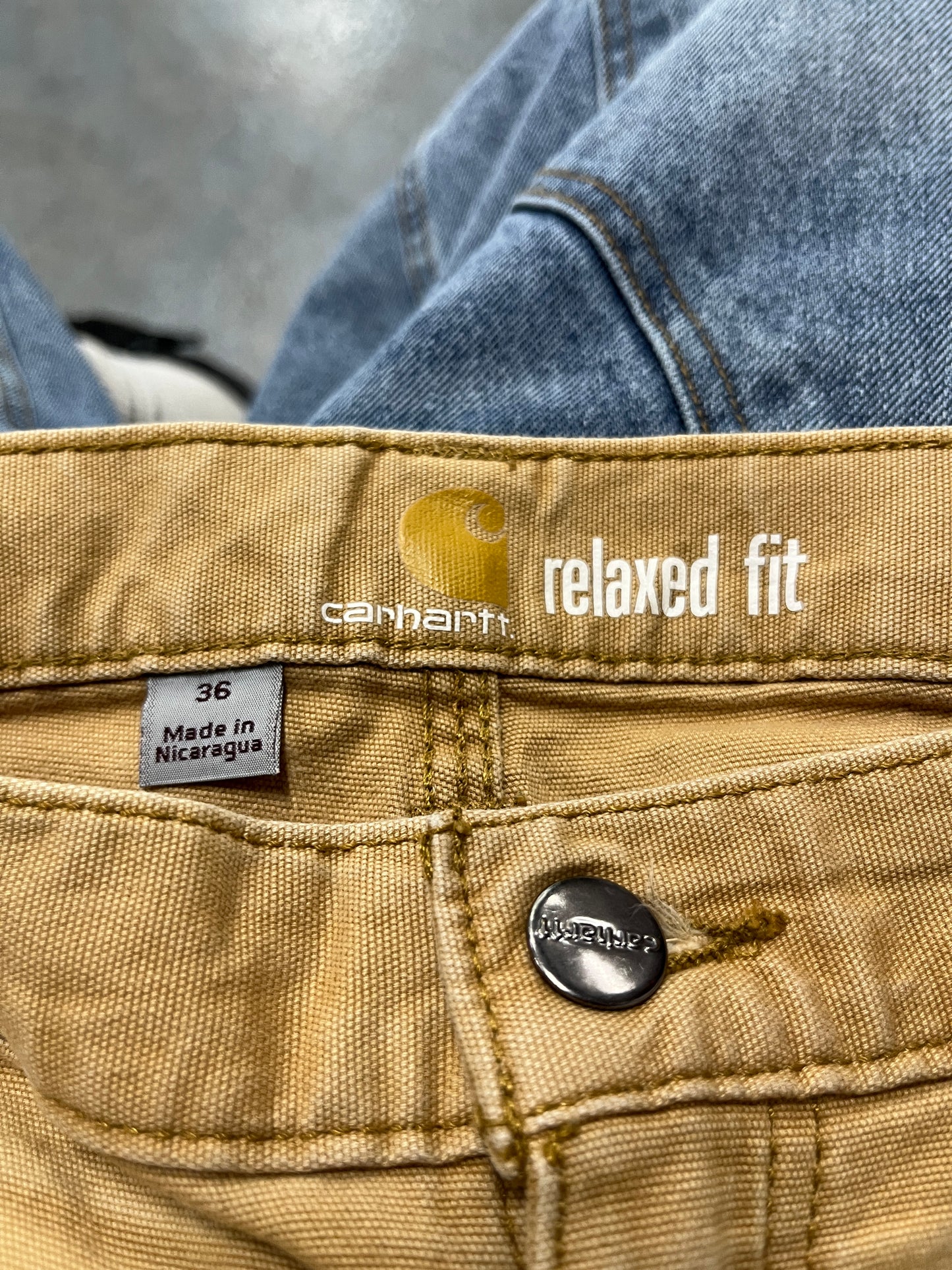 Carhartt Relaxed Fit Beige Cargo Shorts B3 (RA)