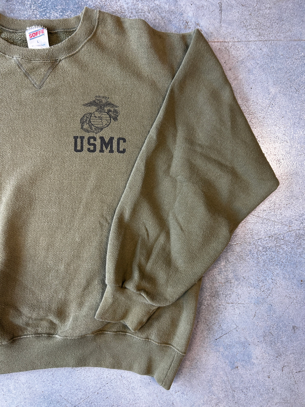 Vintage Soffe USMC Green Pullover