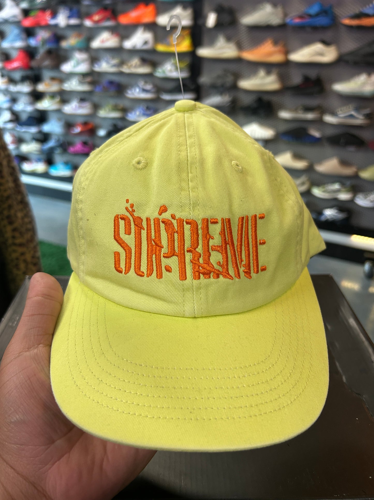 Supreme Splatter 6-Panel Bright Green OTF