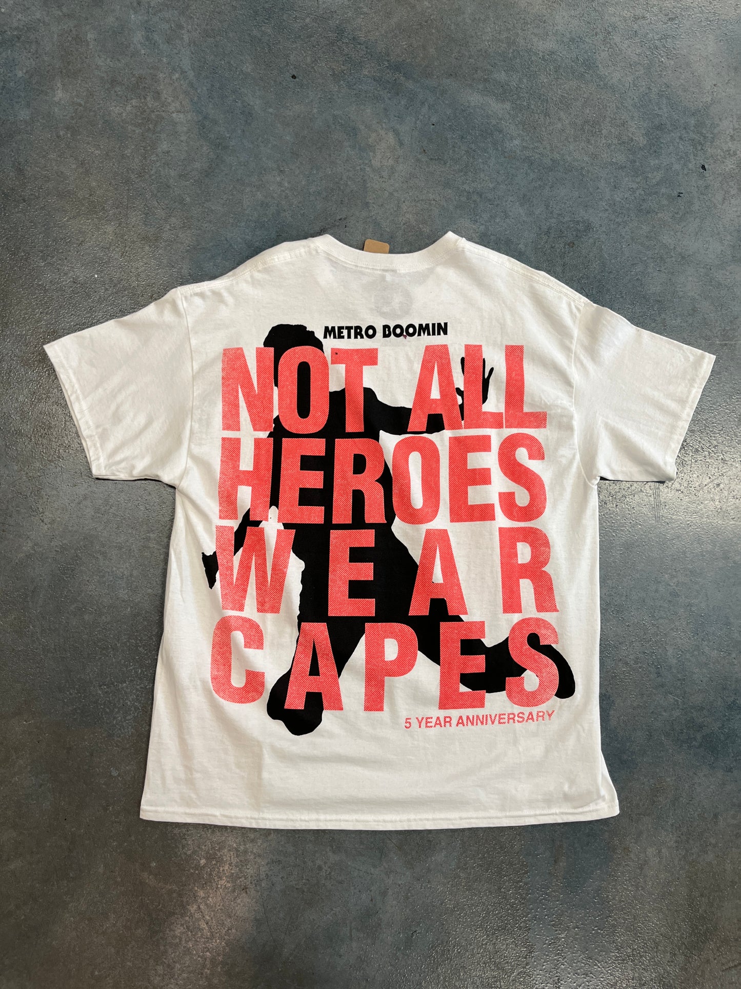Metro Boomin Not All Hero Wear Capes 5 Year Anniversary tee OTF