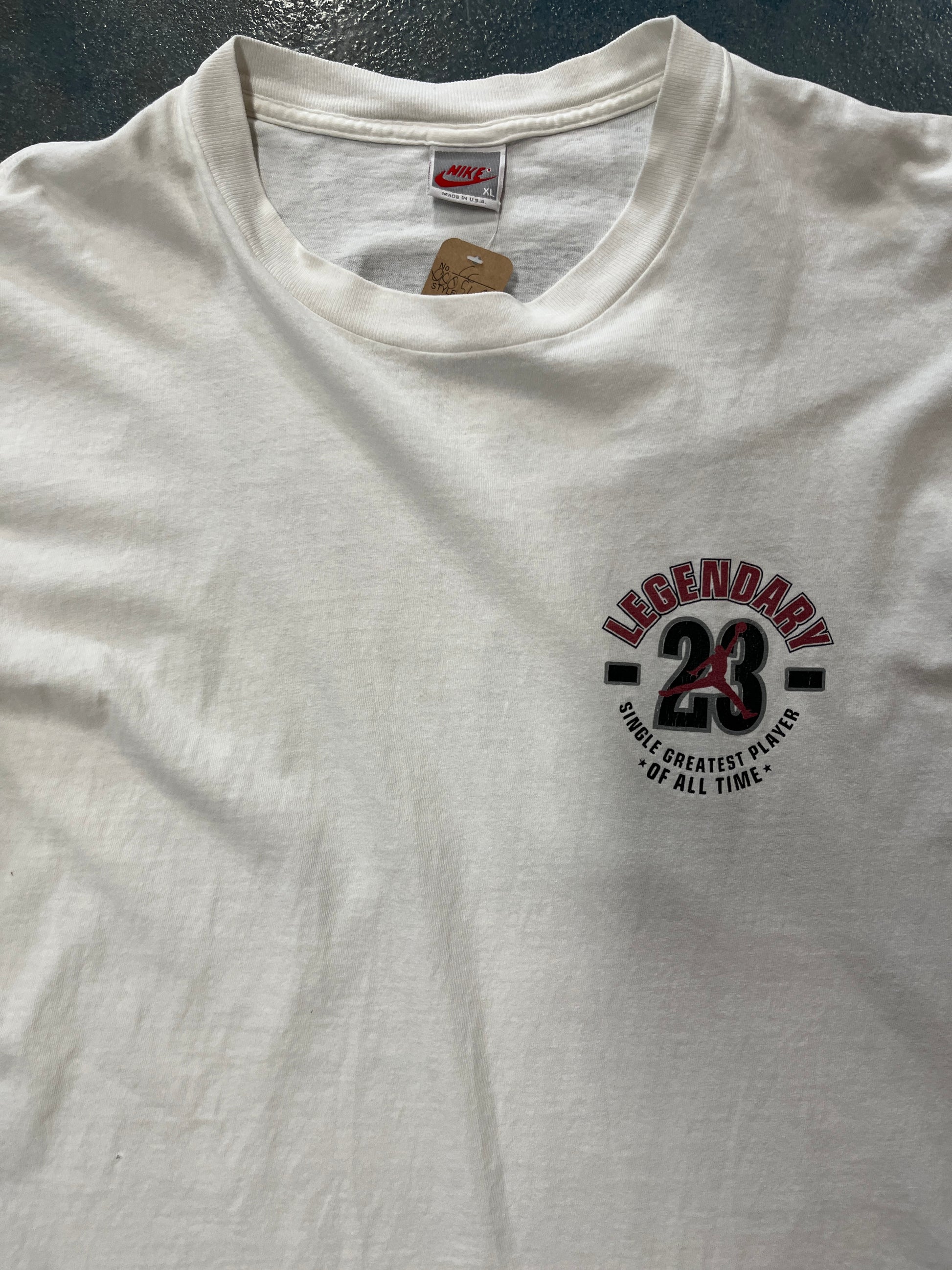 Legendary Day 23 White Tee Lettering On Back OTF