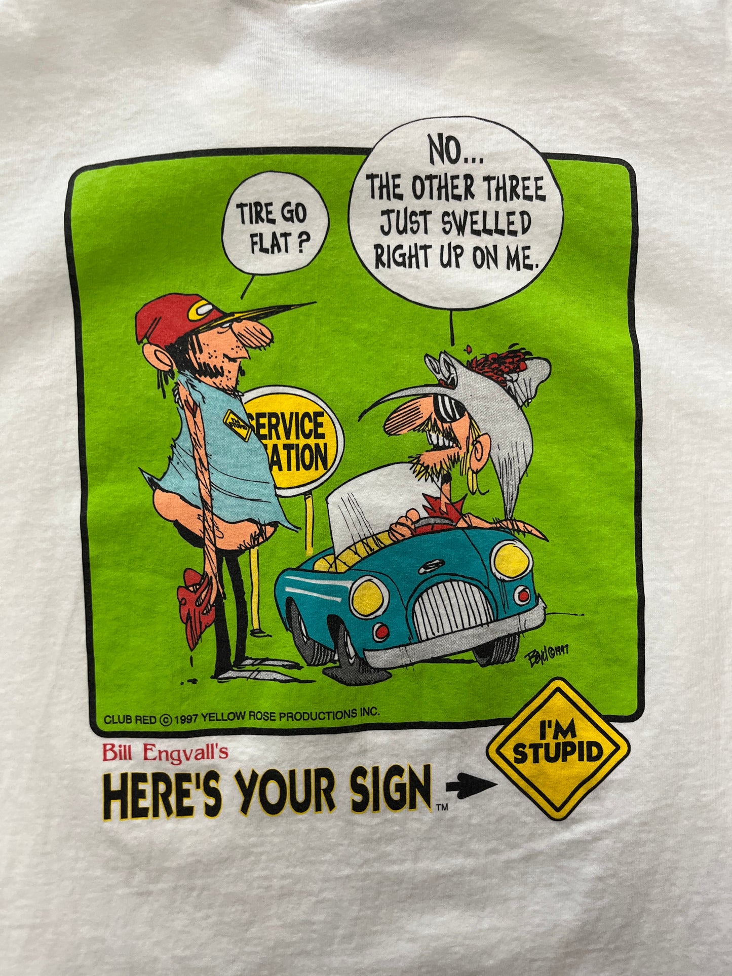 Vintage Sof Tee "Heres Your Sign" Graphic T-Shirt OTF