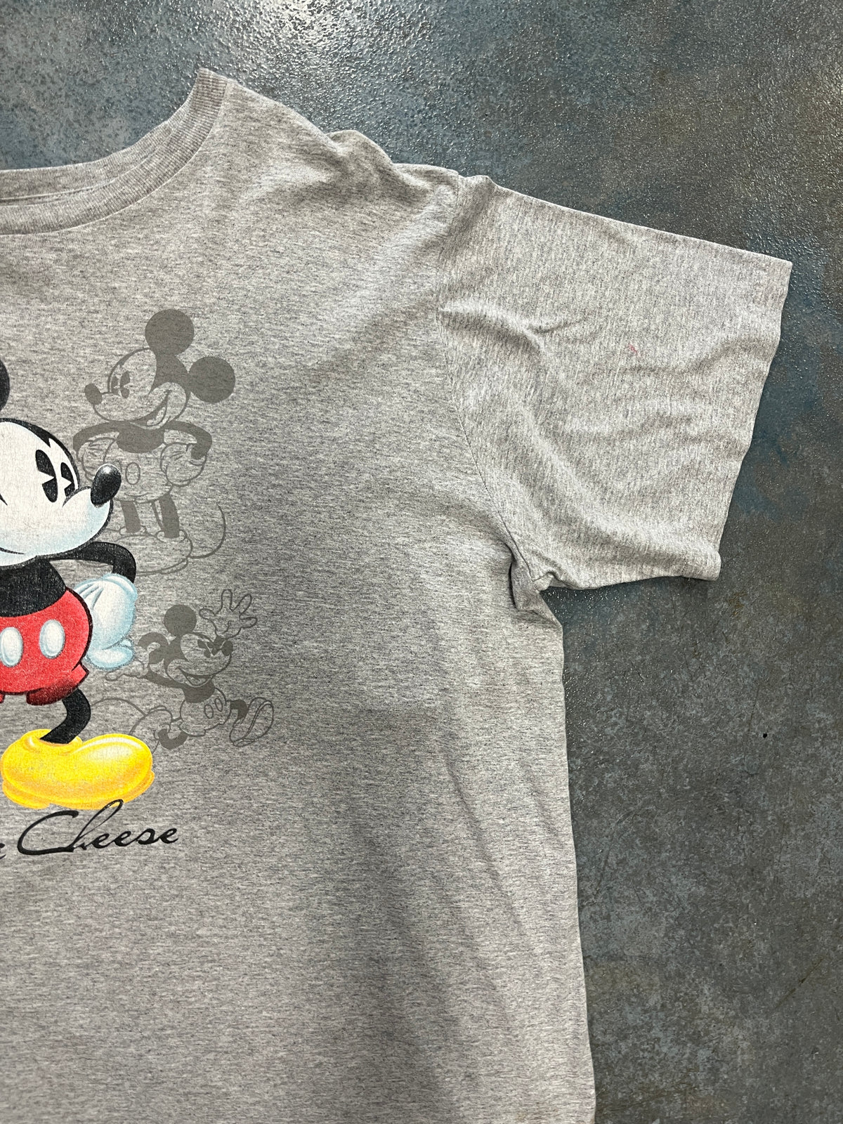 Vintage MIckey Mouse The Big Cheese Gray Tee