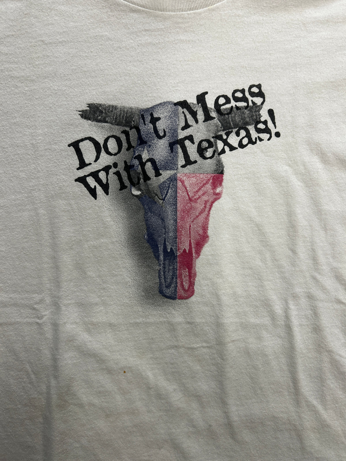 Vintage Don't Mess With With Texas! White Tee