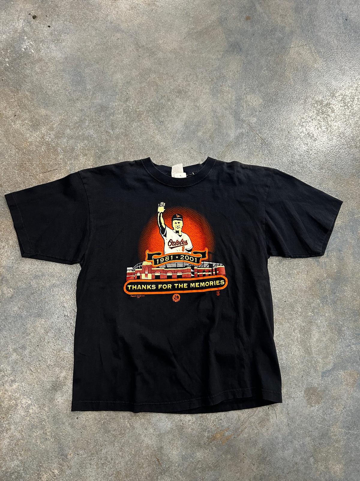 Vintage Thanks For The Memories 1981-2001 Black Tee