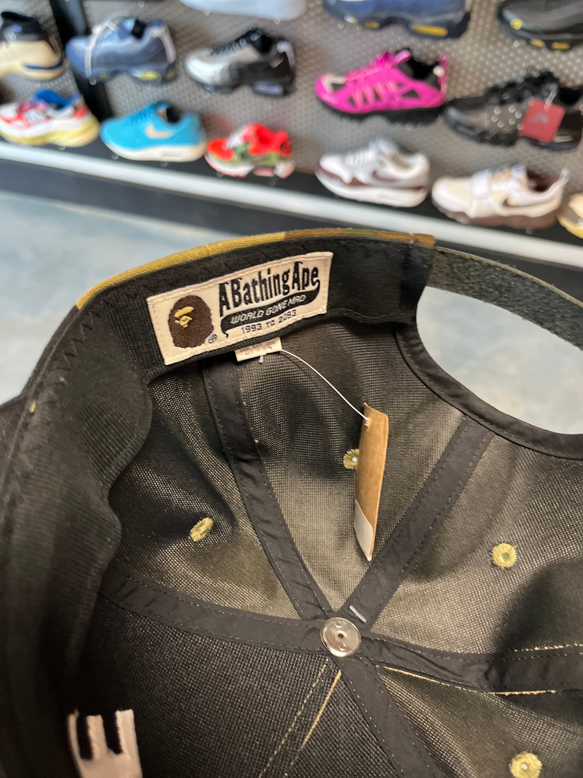 A Bathing Ape Leather Brim Came Hat OTF (RC)